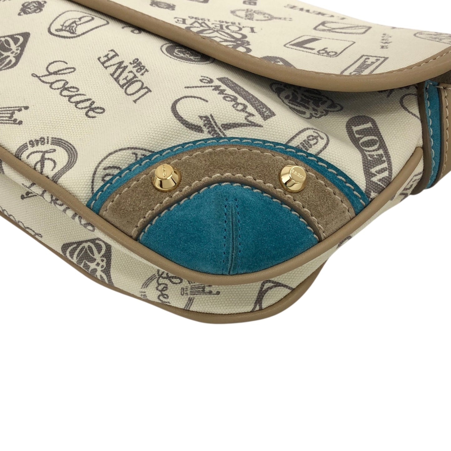 LOEWE Shoulder bag Beige Vintage k67gra