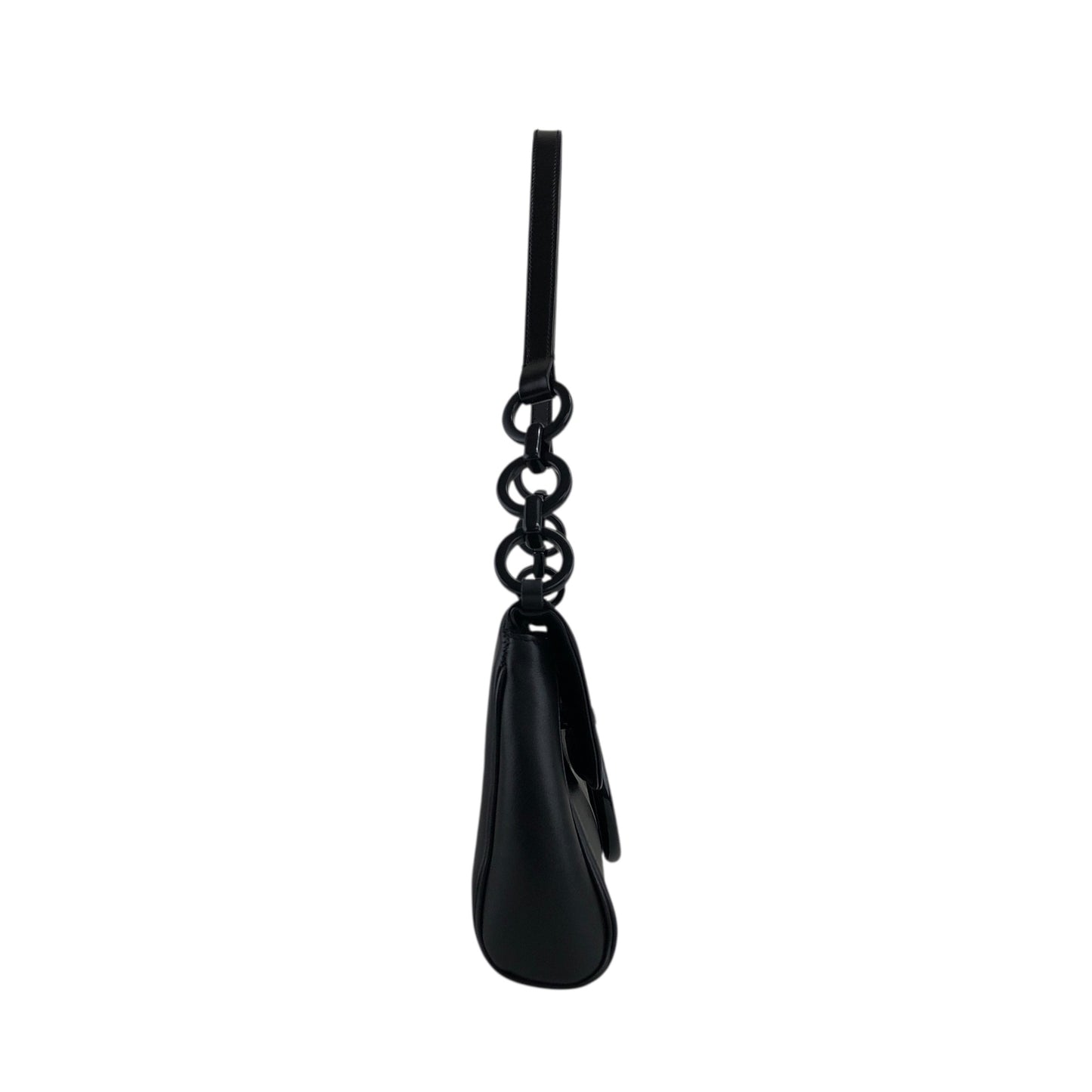 Salvatore Ferragamo Gancini 單肩包 Hobobag 黑色 復古 5vrh26