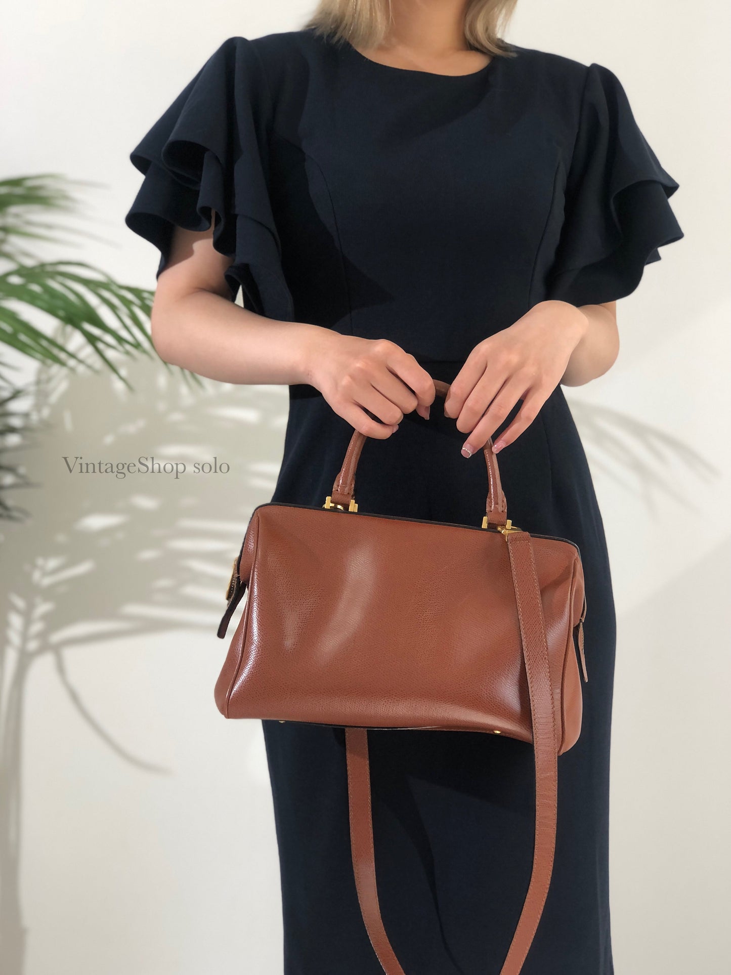 CELINE 皮革兩用波士頓包 單肩包 棕色 復古 舊 Celine e8hsve