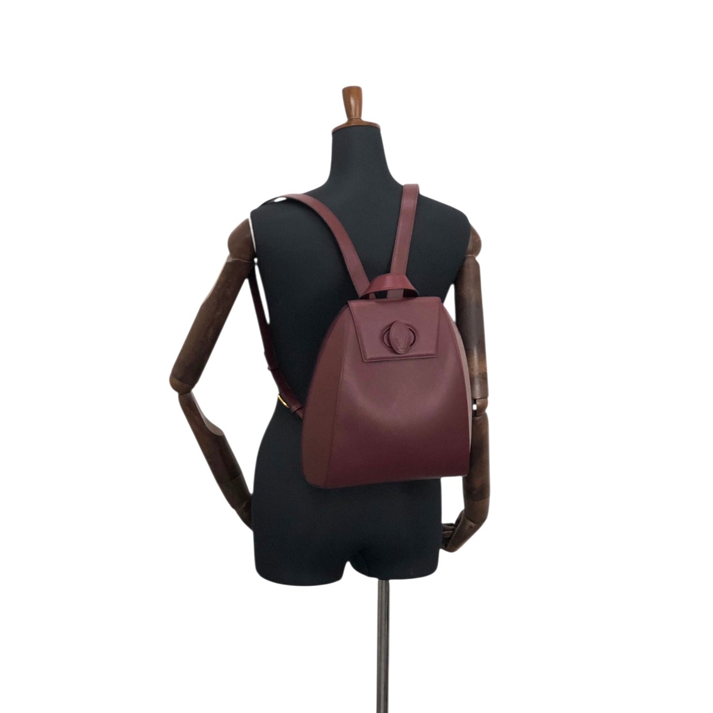 Cartier Turn Lock Backpack Bordeaux Vintage txrxit