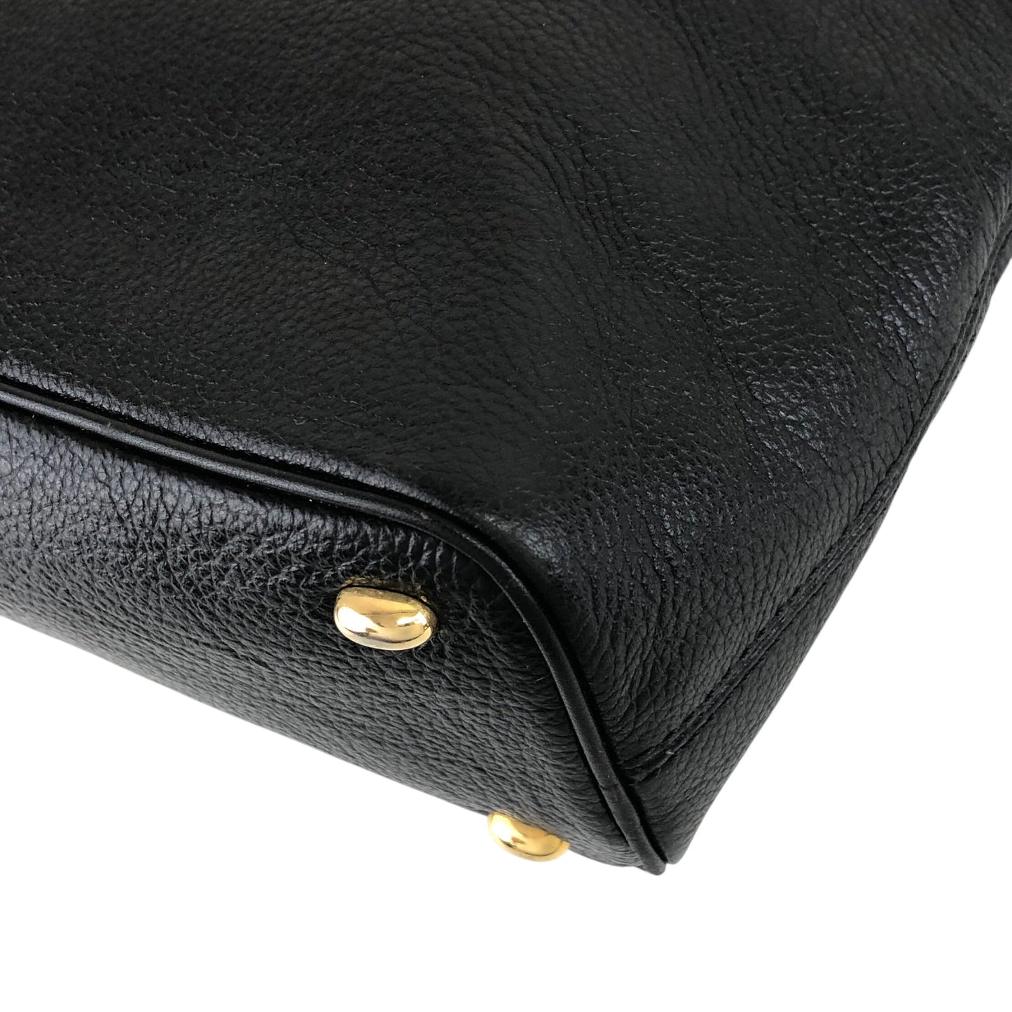 CELINE Toggle Clasp Shoulder bag Totebag Black Vintage hvdkxg