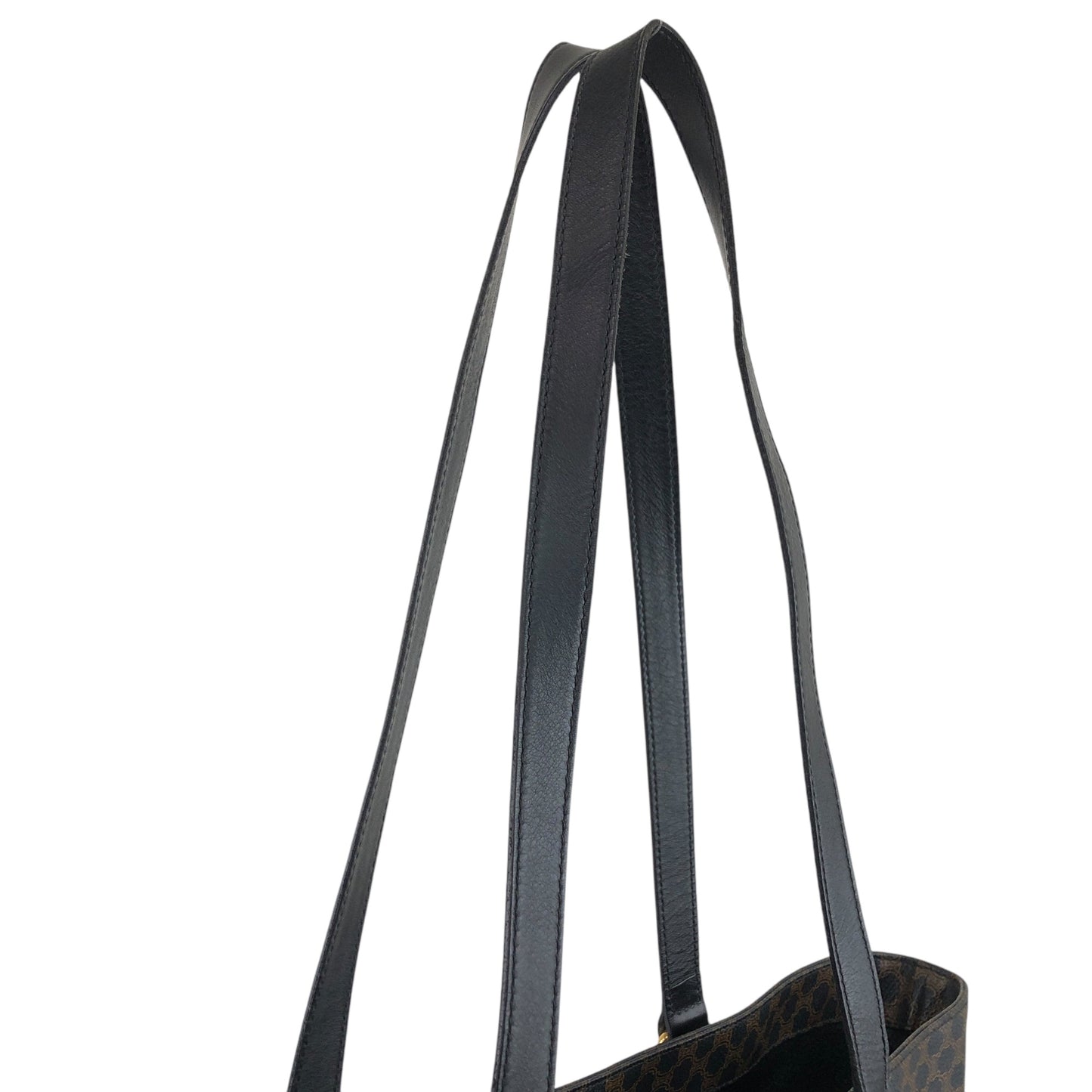 CELINE Macadam Blason Shoulder bag Totebag Black Vintage kxsx5u