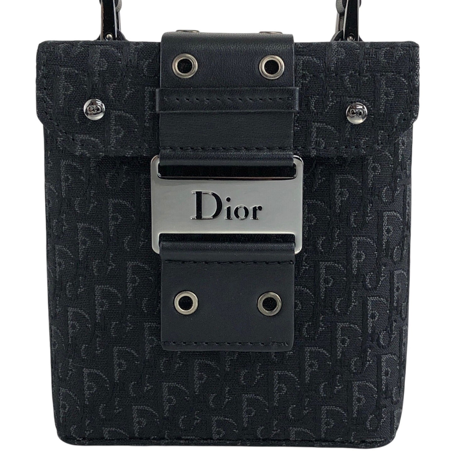 Christian Dior Street Chic Small Handbag Vanity bag Black Vintage 525v32