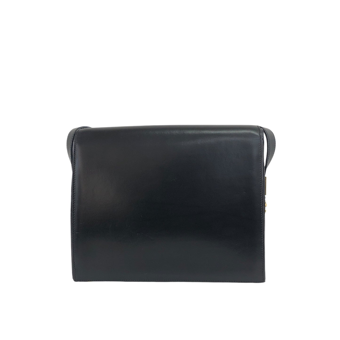 CELINE Gancini Shoulder bag Black Vintage mv6k7d