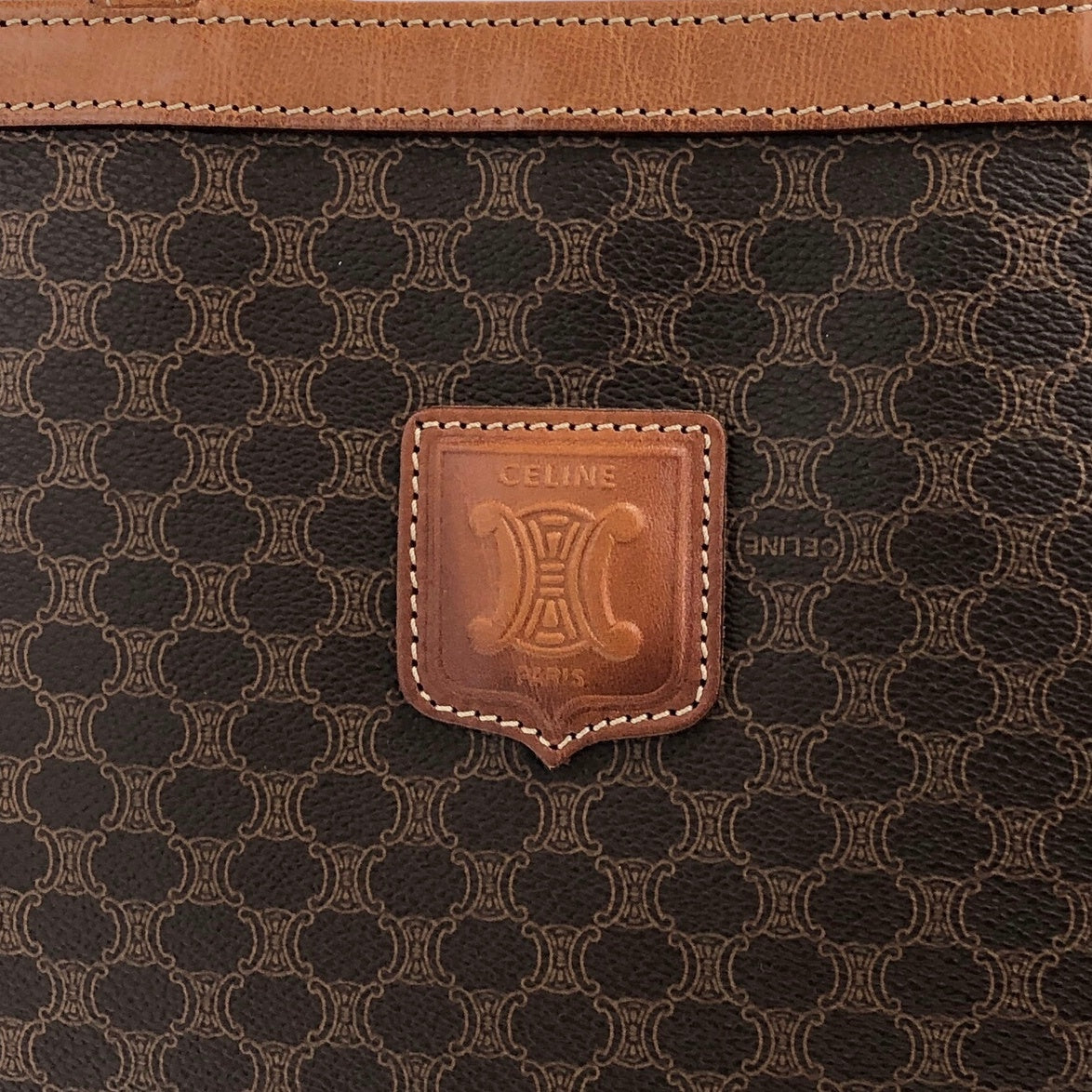 CELINE Macadam Blason Totebag Brown Vintage itx5ur