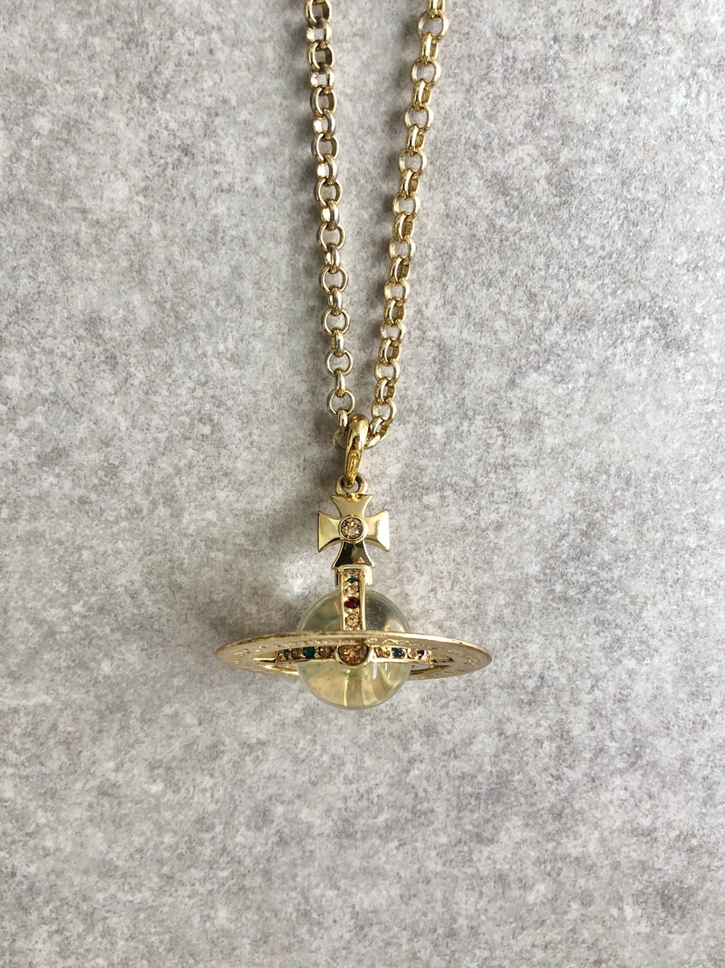 Vivienne Westwood Necklace Gold Vintage gr2yyt
