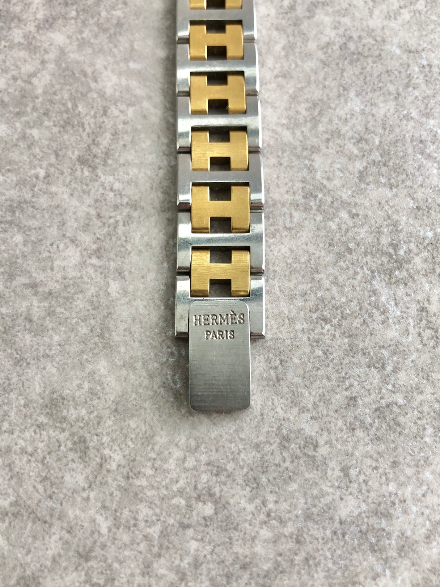 HERMES Watch Gold×Silver Vintage 76s5x4