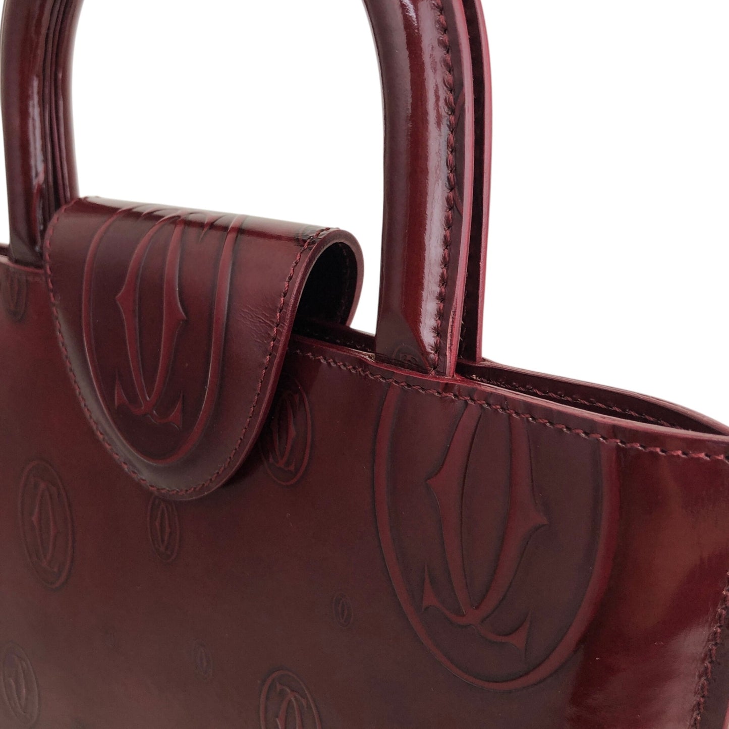 Cartier Handbag Red Vintage 6ntyn7