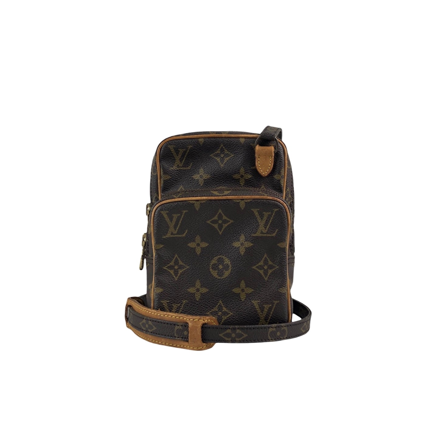 LOUIS VUITTON Monogram Shoulder bag Brown Vintage py7ktt