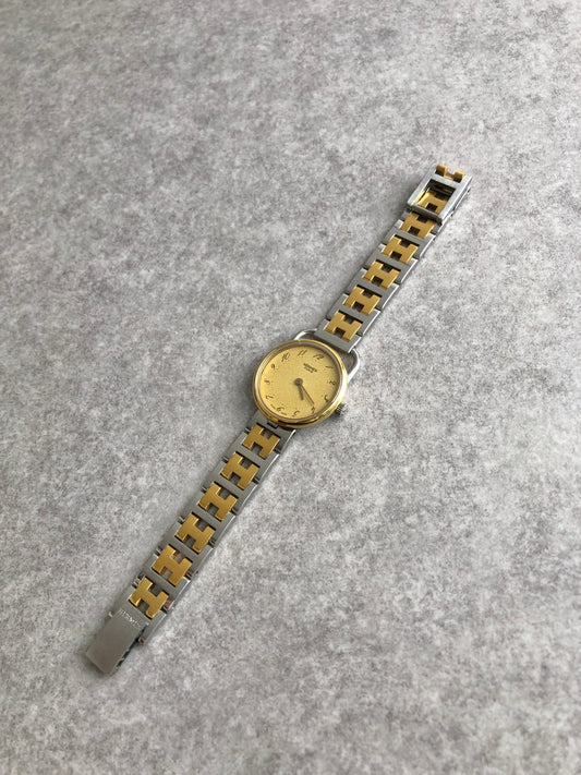 HERMES Watch Gold×Silver Vintage 5s8mvn
