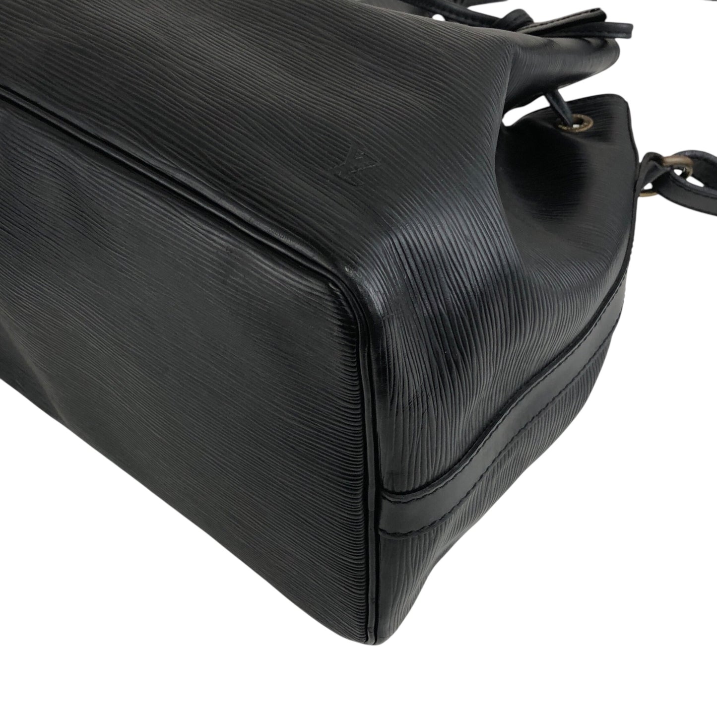 LOUIS VUITTON Epi Drawstring Shoulder bag Black Vintage d2i73r