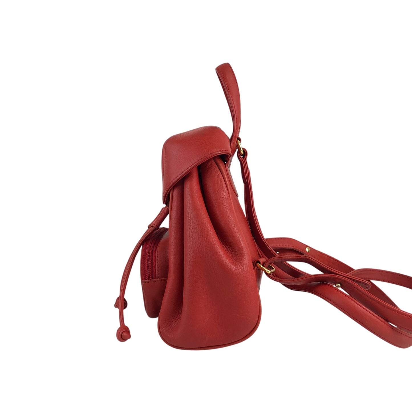 Christian Dior CD Logo Backpack Red Vintage pz728i