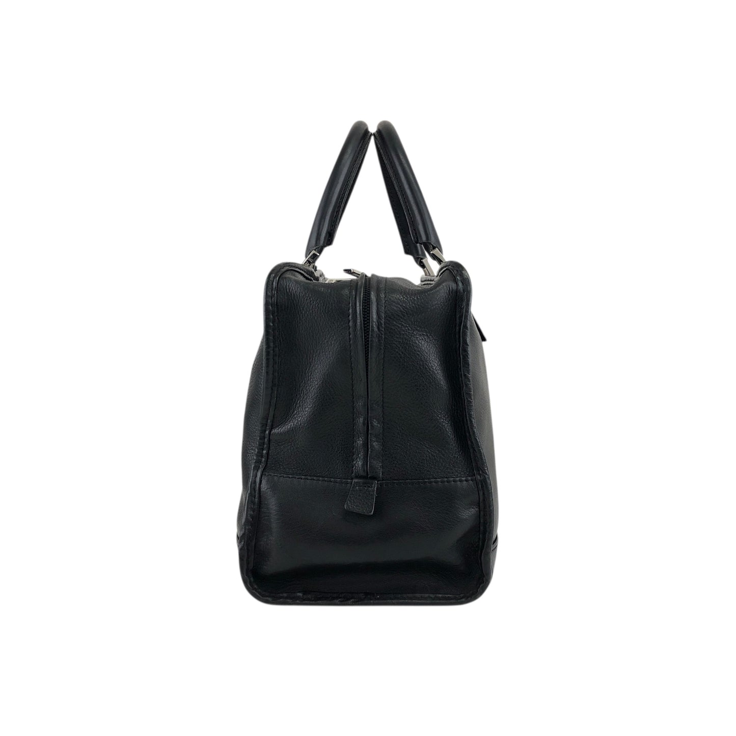 LOEWE Amazona28 Anagram Handbag Boston bag Black Vintage z3tif8