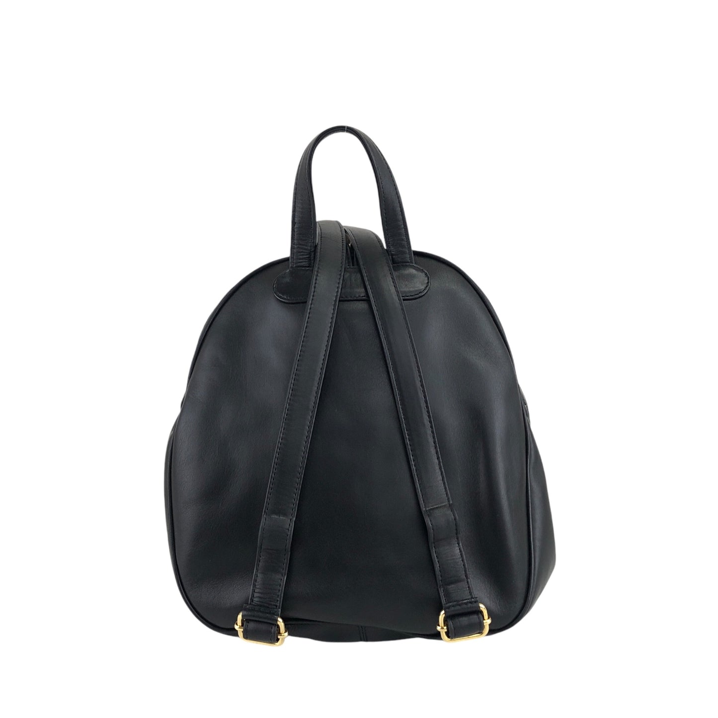 Christian Dior Logo Charm Backpack Black Vintage bbazr2