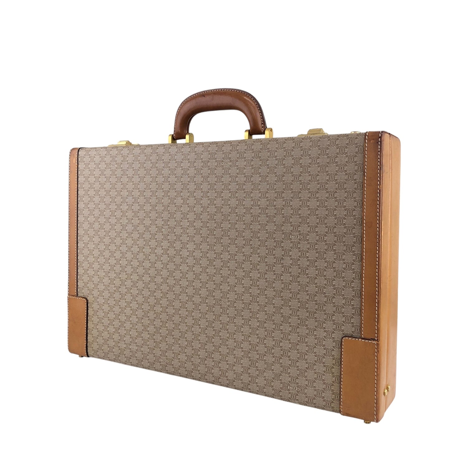 CELINE Macadam 手袋 Trunk Case 米色復古 mp7ck6