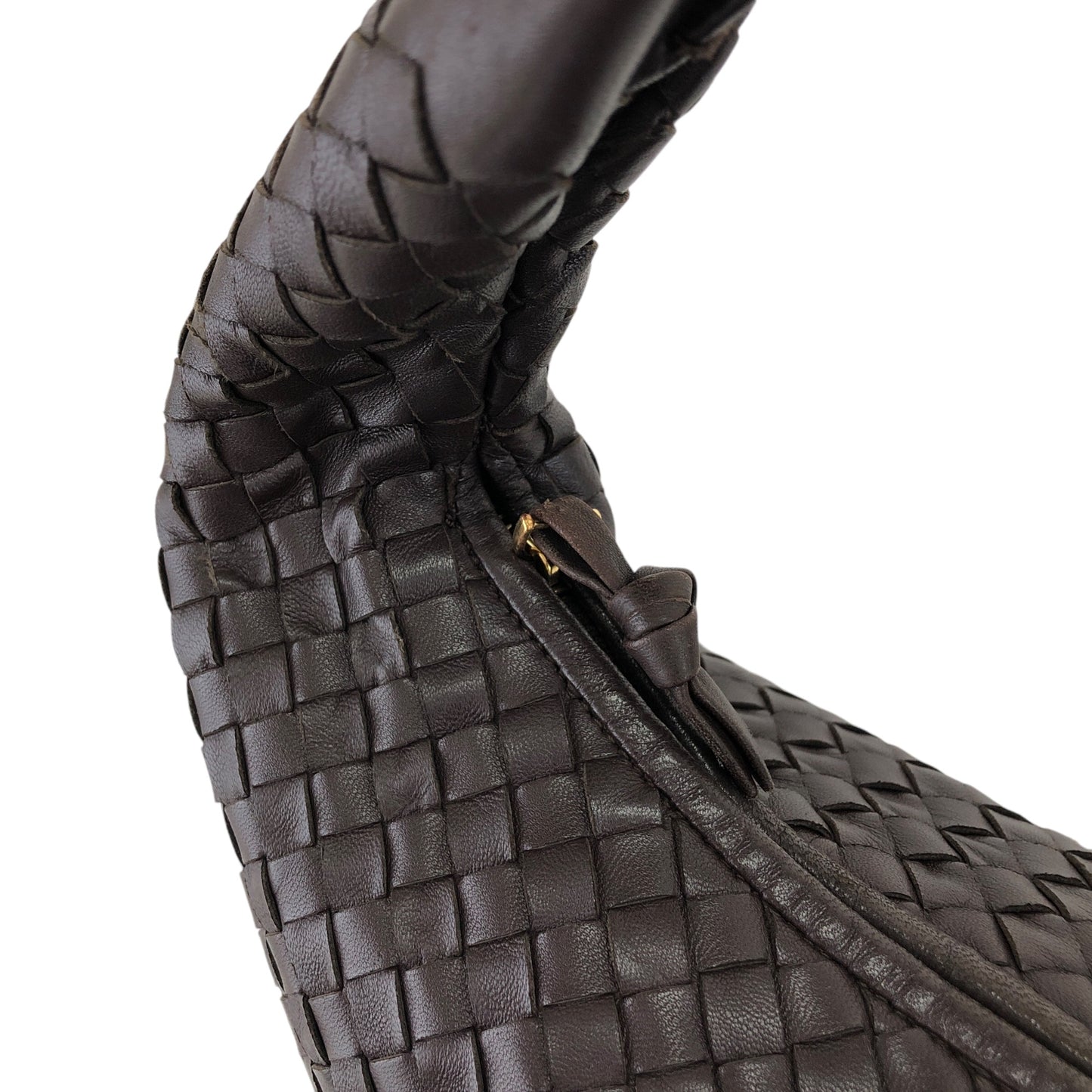 Bottega Veneta Intrecciato 單肩包 Hobobag 棕色 復古 p4gezk