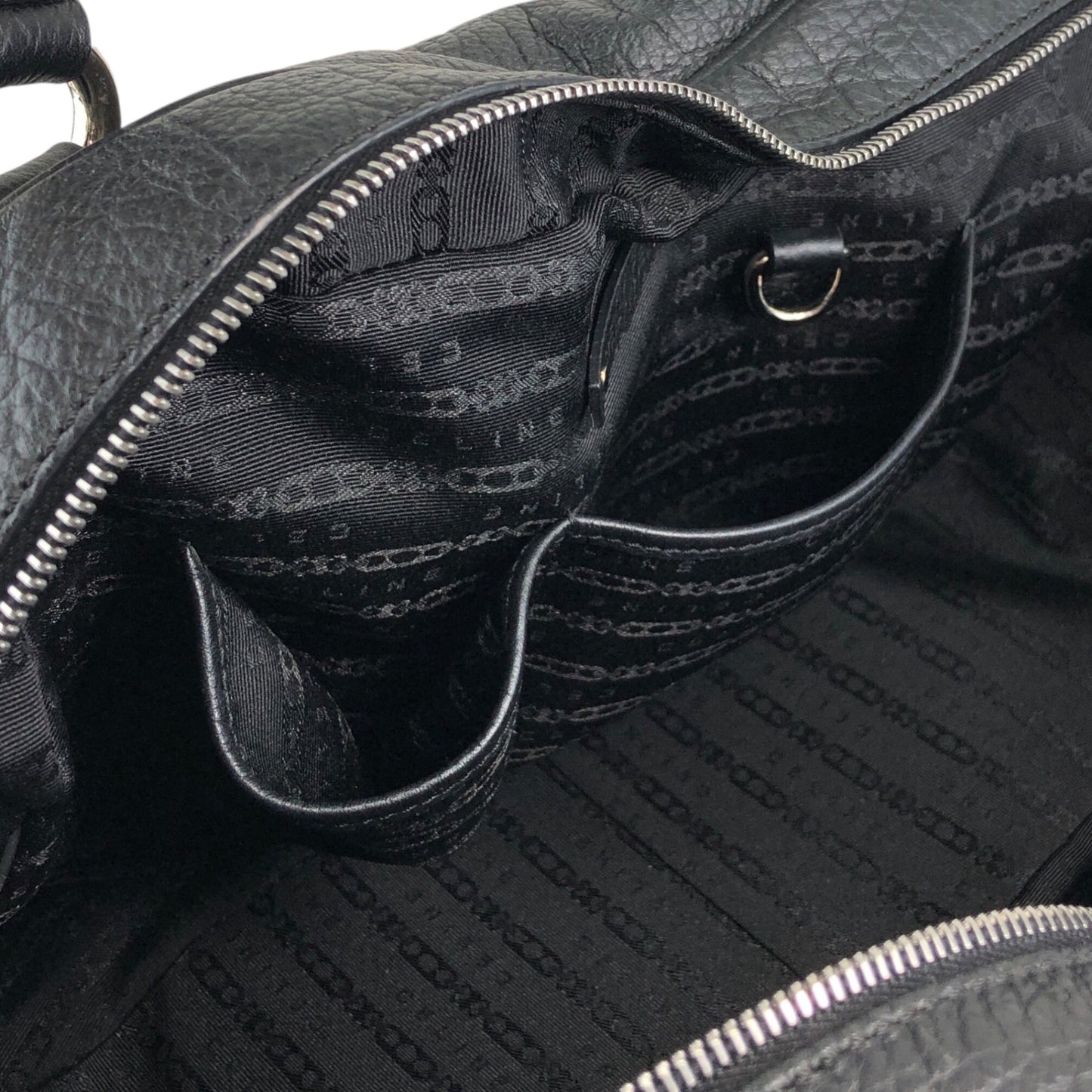 CELINE Blason Small Boston bag Handbag Black Vintage 2bg7ri