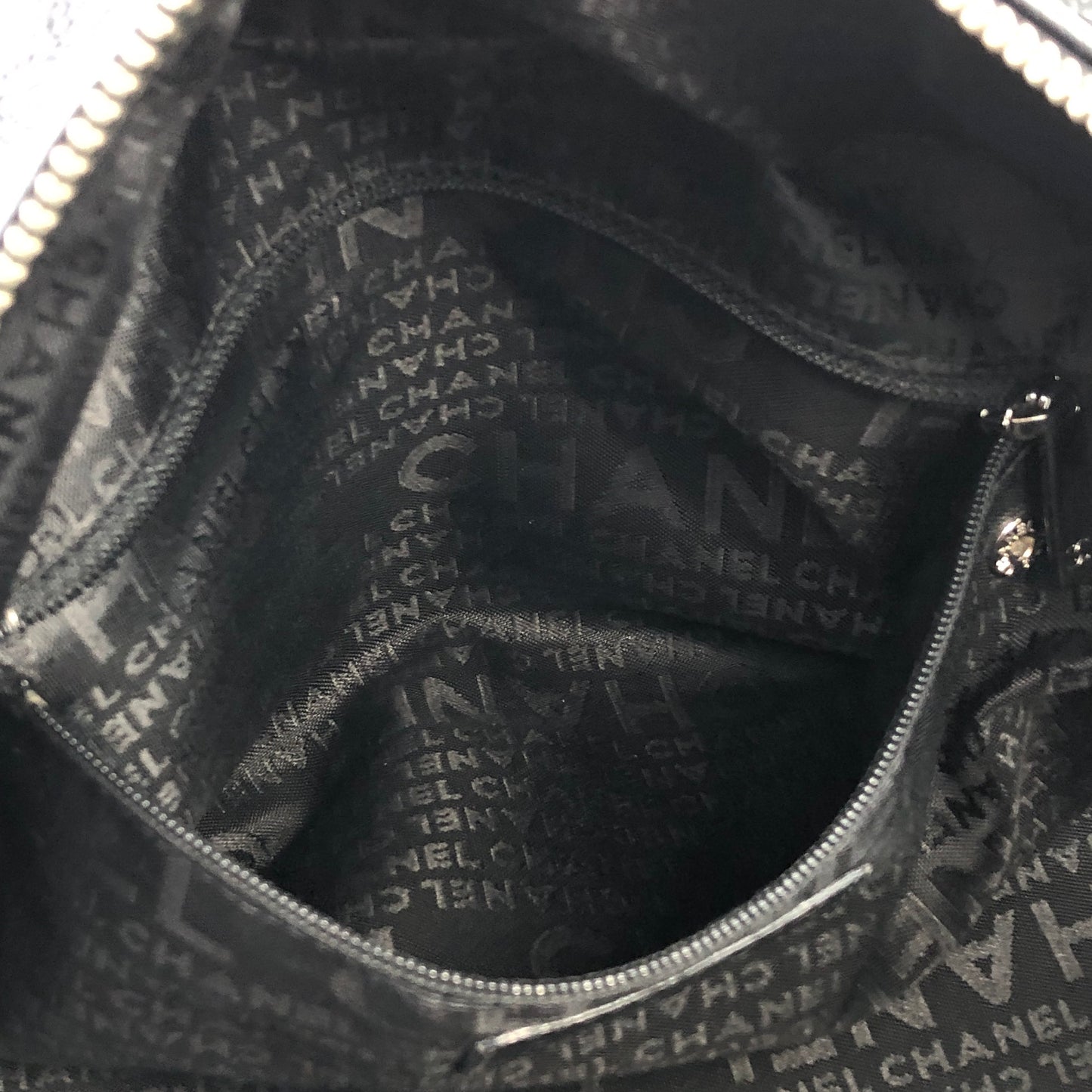 CHANEL 巧克力棒皮革肩背包波士頓包黑色復古 haptki