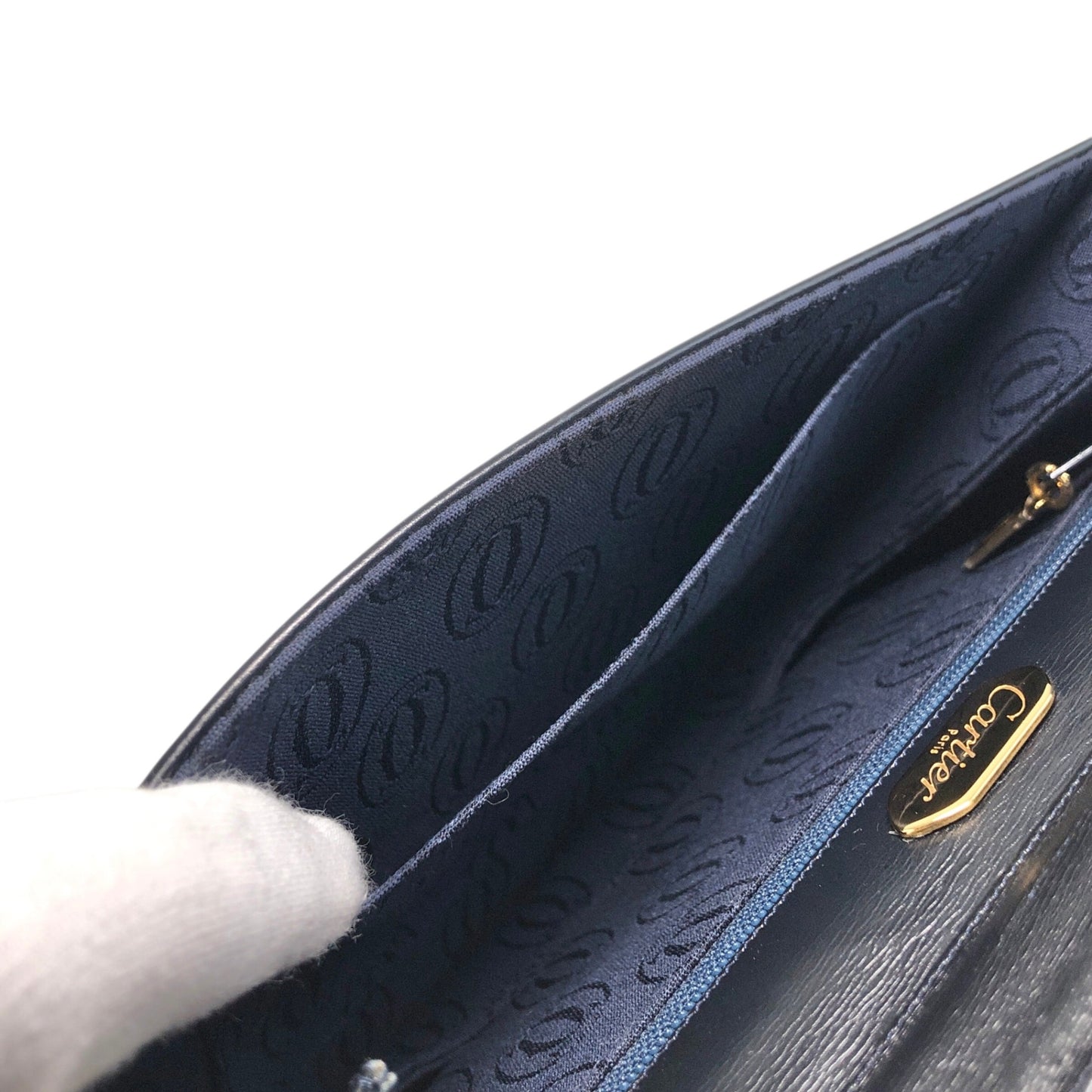 Cartier Shoulder bag Navy Vintage z668t4