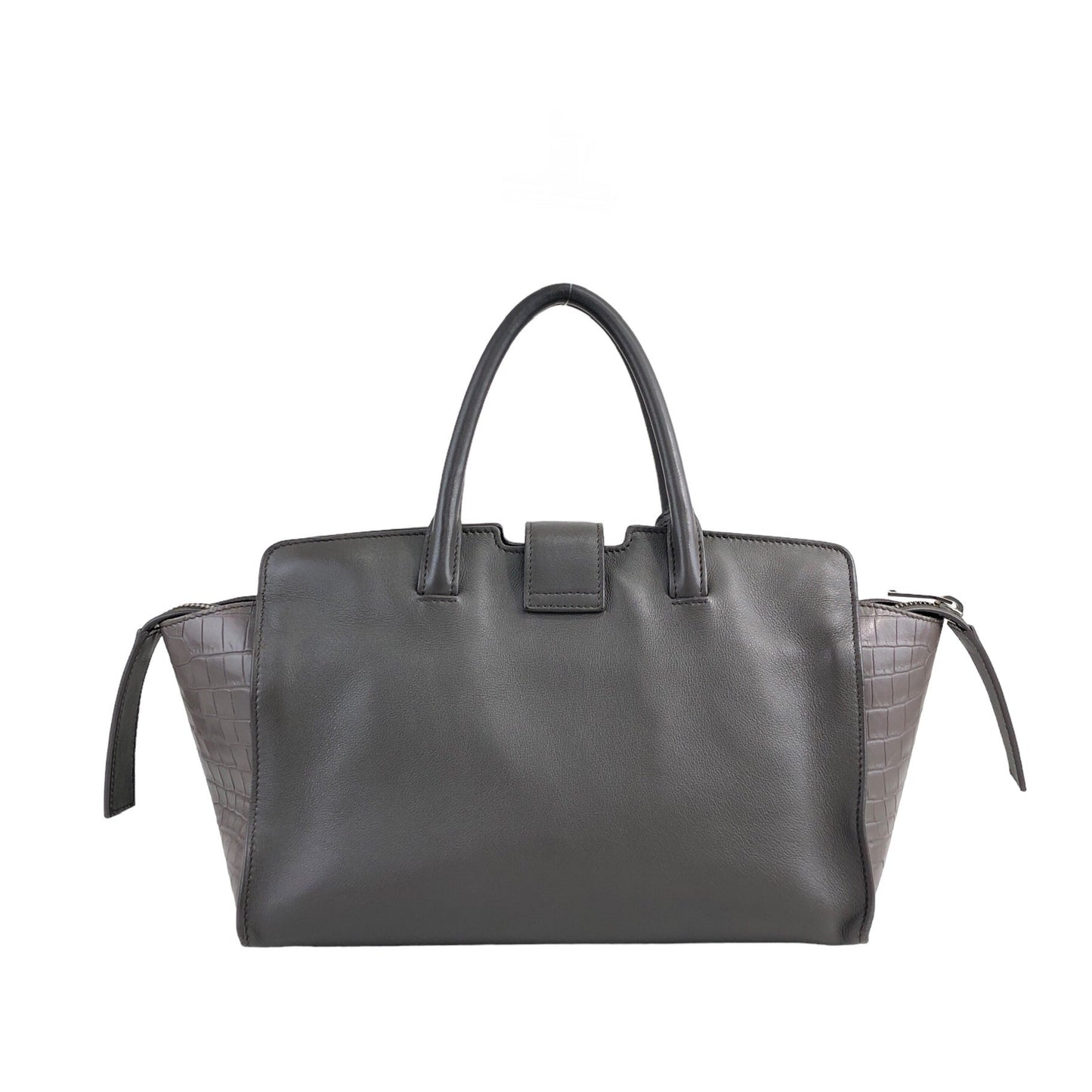 Saint Laurent Two-way Handbag Shoulder bag Gray Vintage amj5ej