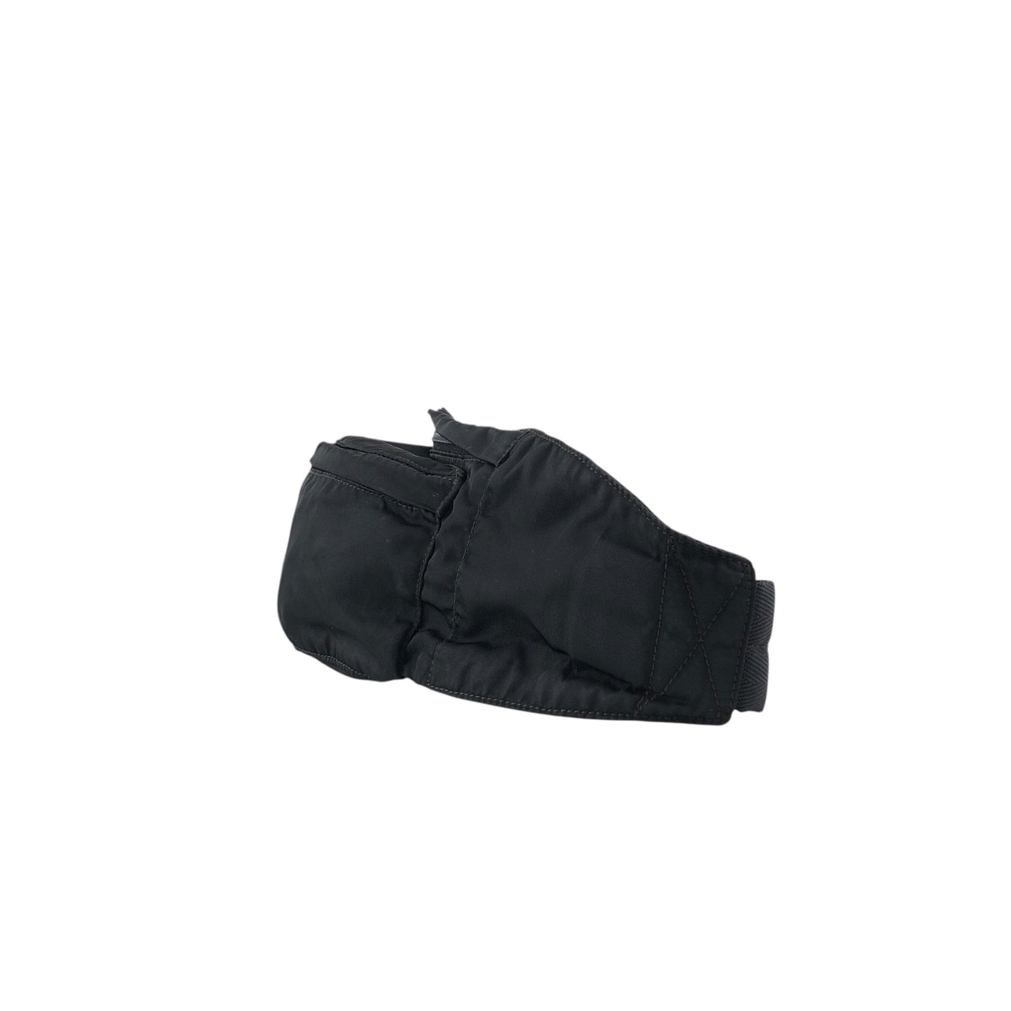 PRADA Tessuto Triangle Logo Sling bag Black Vintage fa4d62