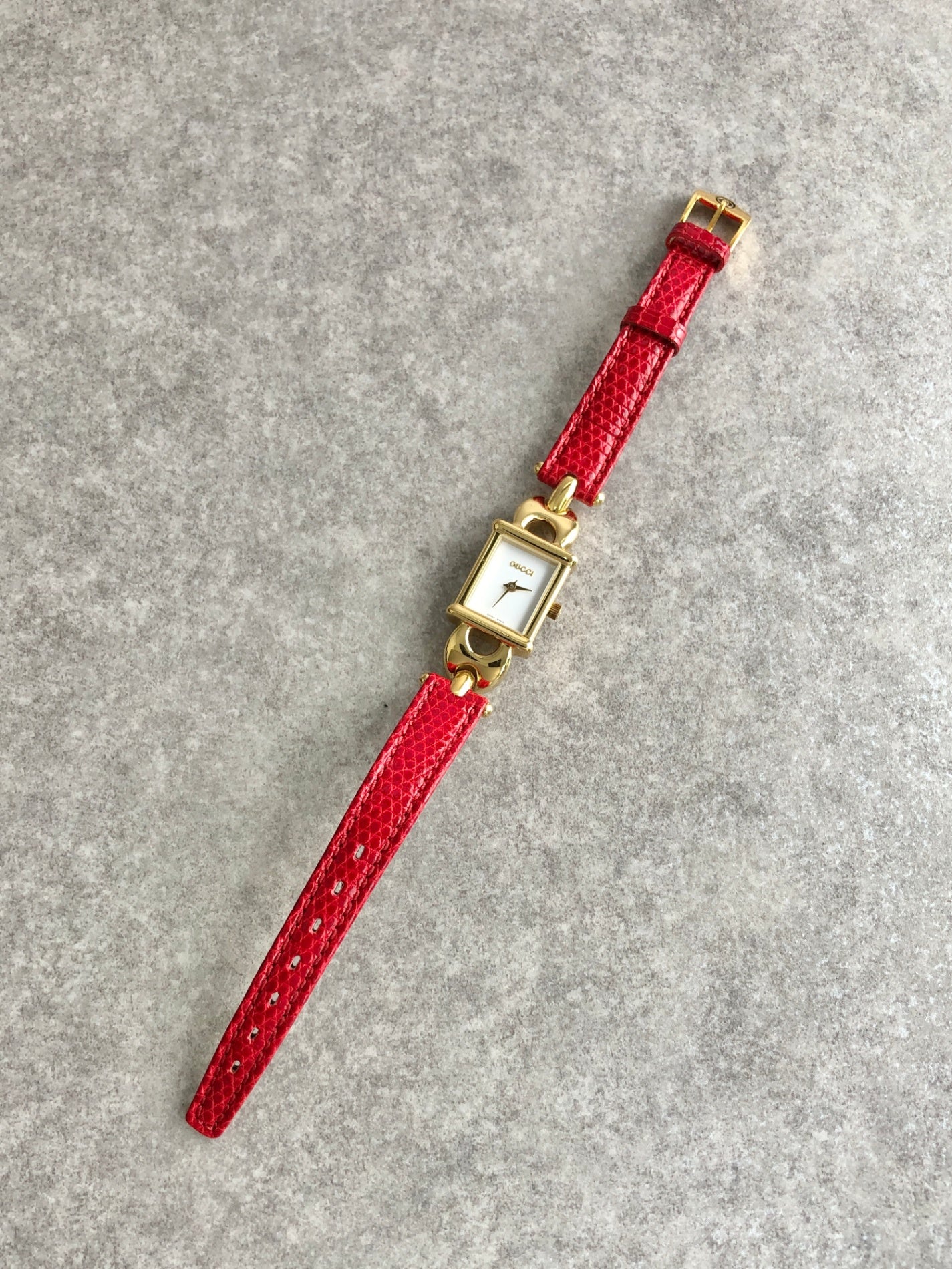 GUCCI Quartz Watch Gold 1800L Vintage wu52cy