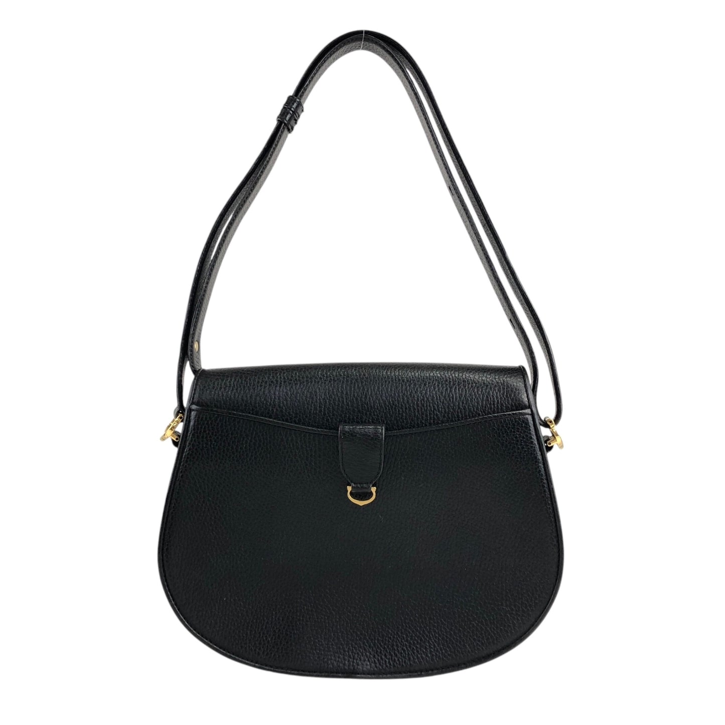 Cartier Logo Embossed Shoulder bag Black Vintage nucjig
