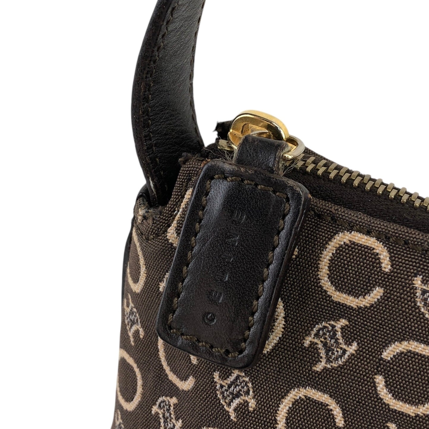 CELINE Macadam Shoulder bag Brown Vintage icsj8m