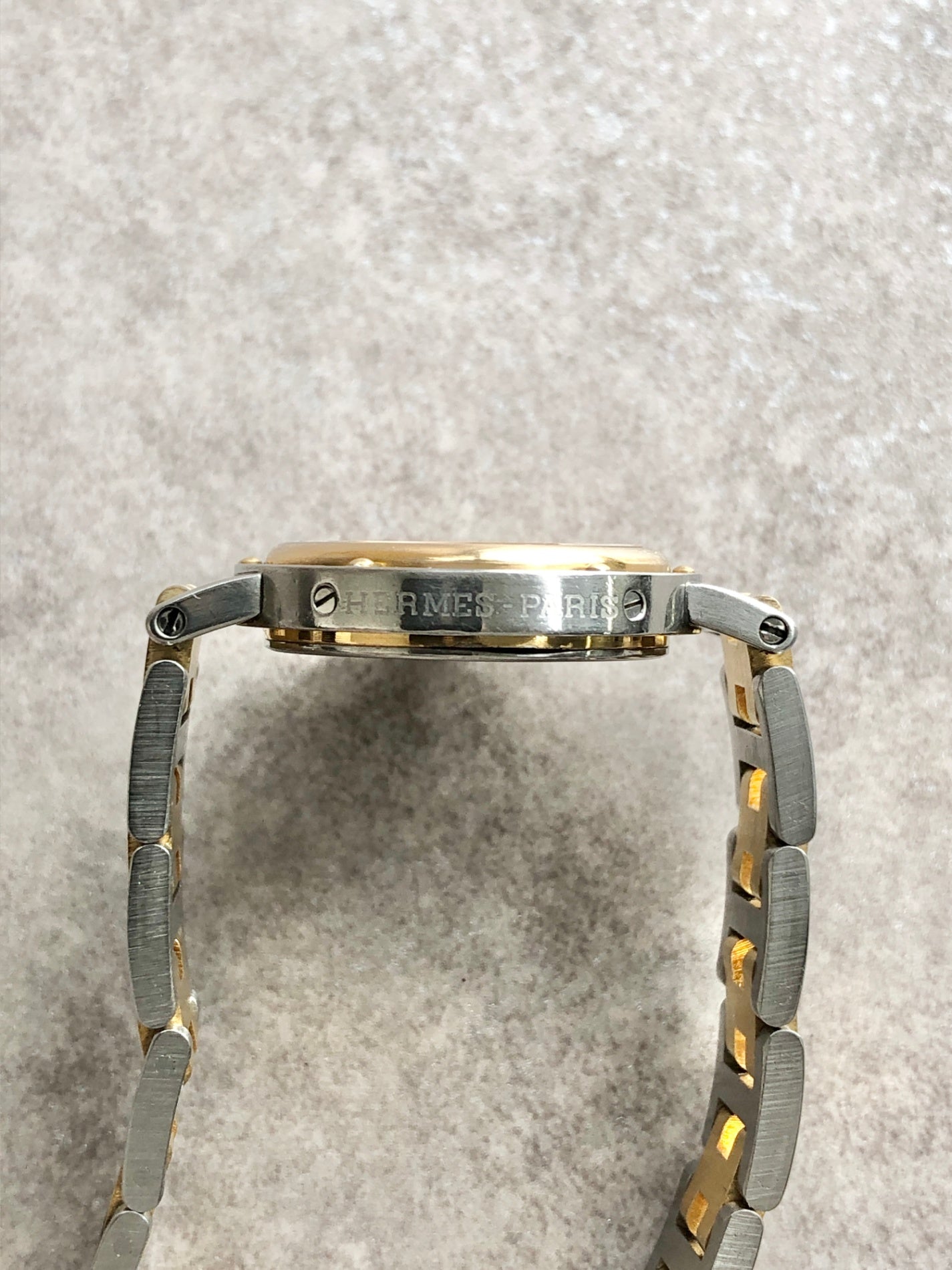 HERMES Watch Gold×Silver Vintage 2dapn5