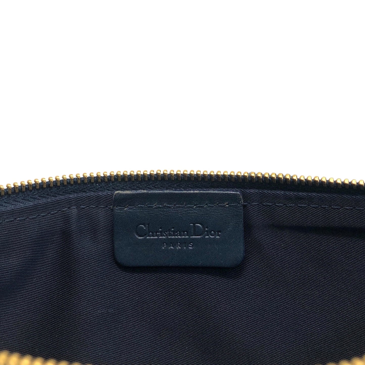 Christian Dior Trotter Shoulder bag Navy Vintage vtyw8k