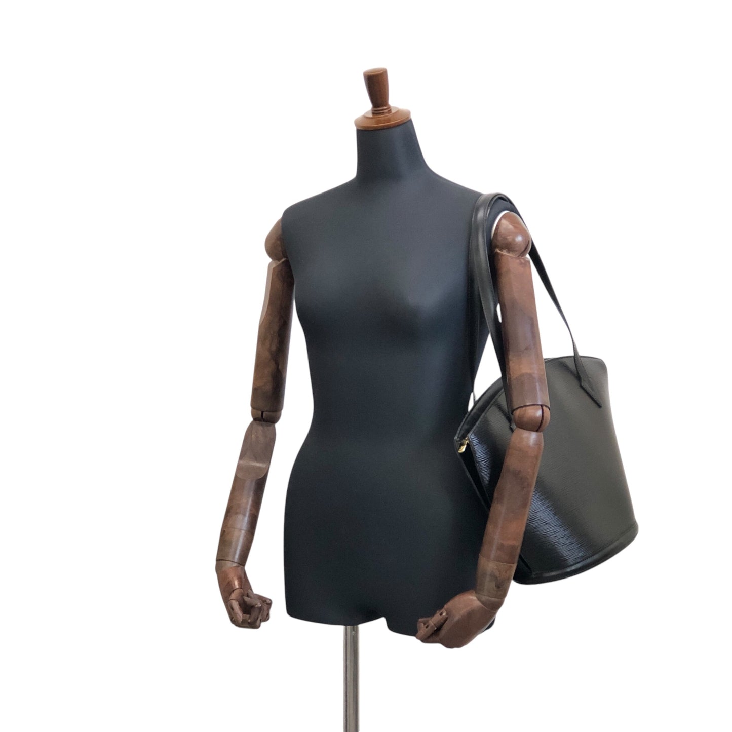 LOUIS VUITTON Epi 單肩包 托特包 黑色 復古 mgzr84