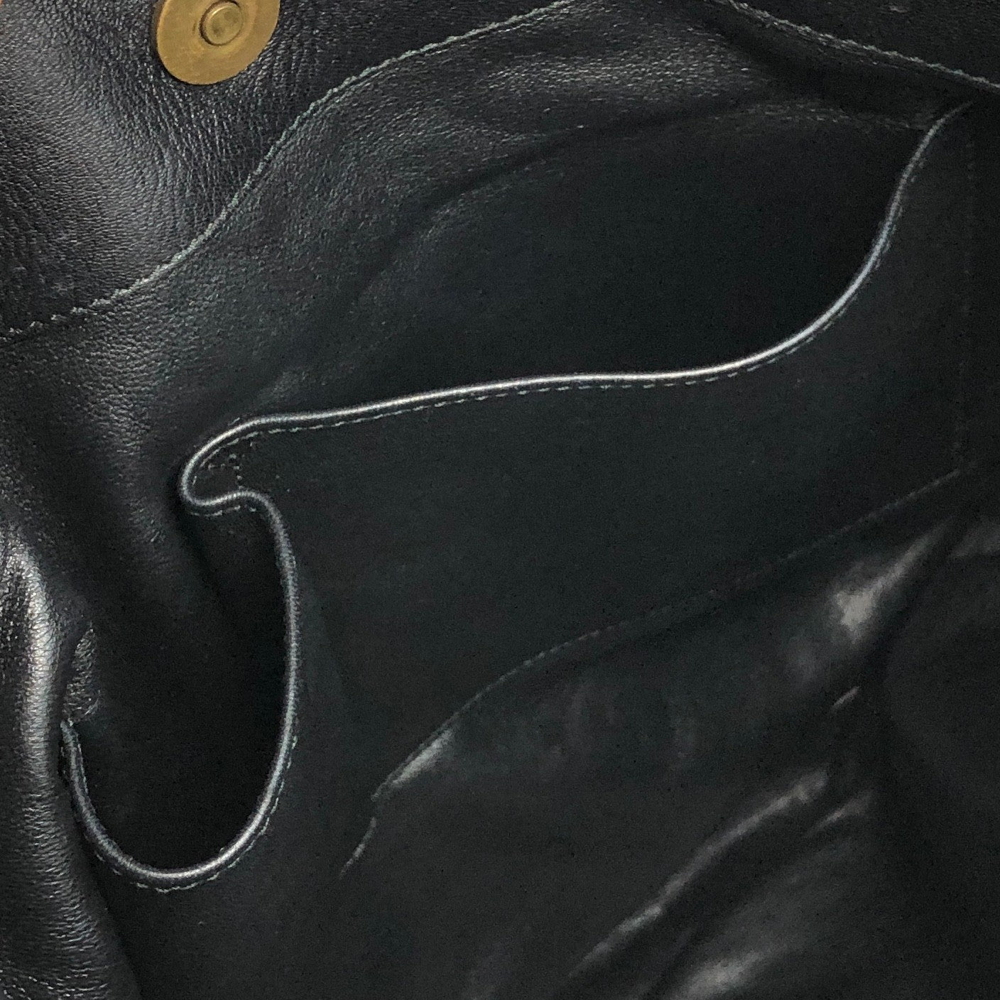 Christian Dior CD Logo Motif Shoulder bag Black Vintage vvdiyc