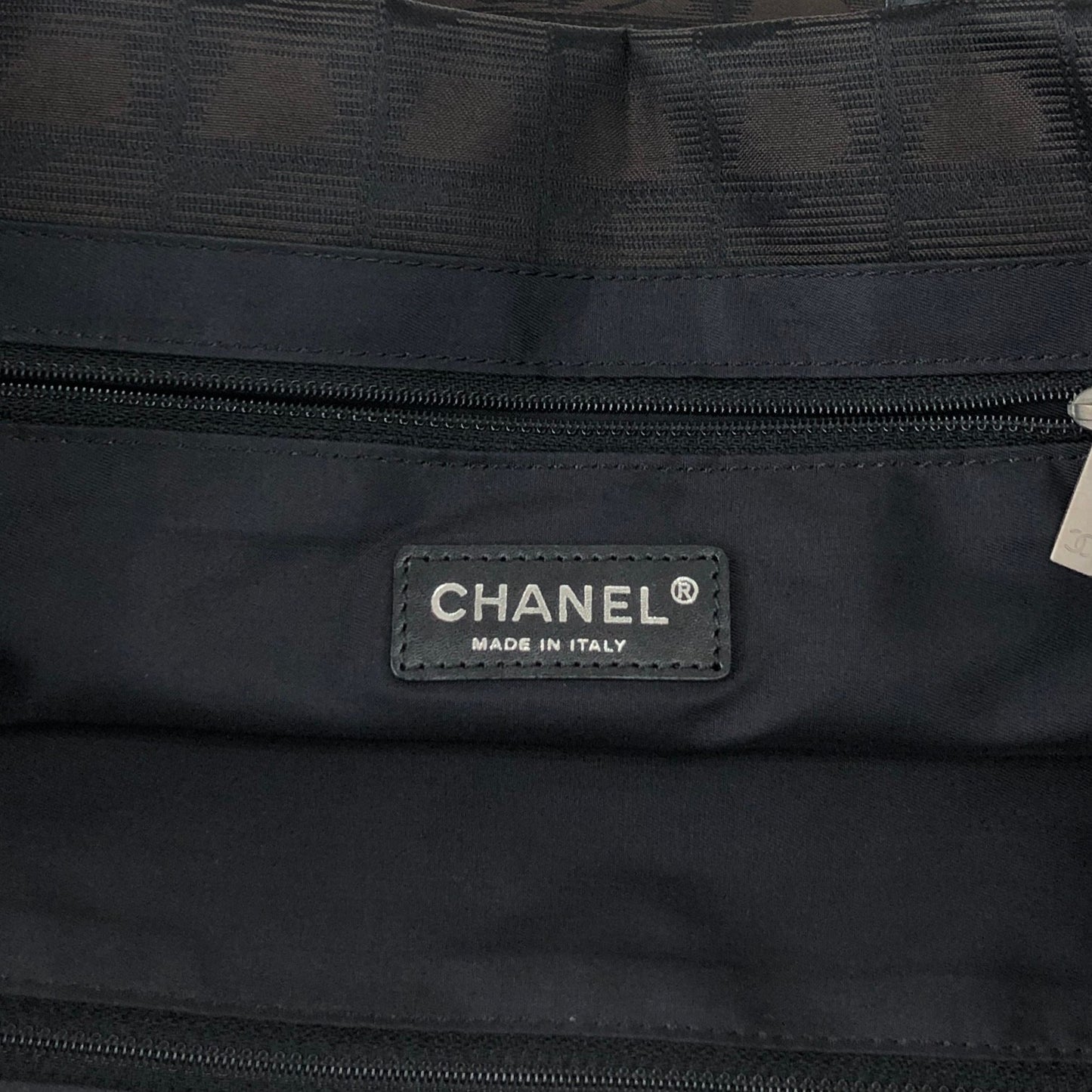 CHANEL New Travel Line Totebag Brown Vintage fxv5jr