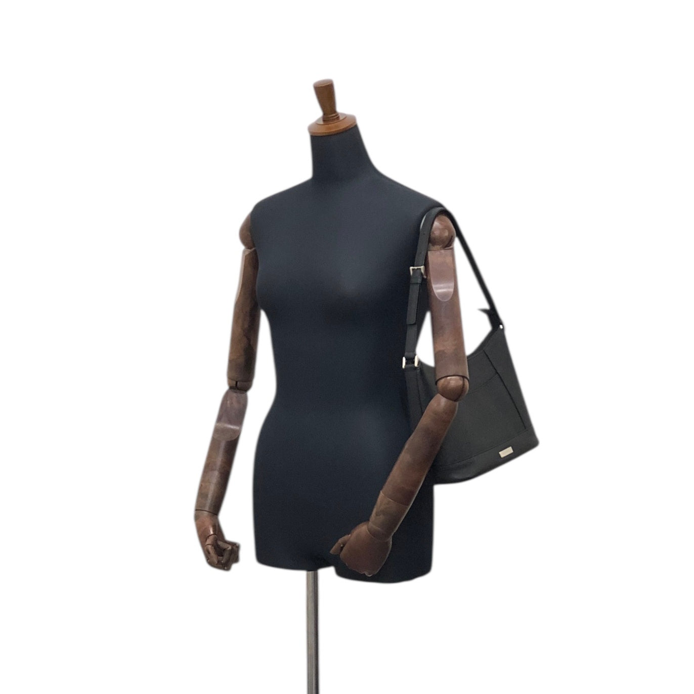 BURBERRY Logo Shoulder bag Black Vintage ph73yp