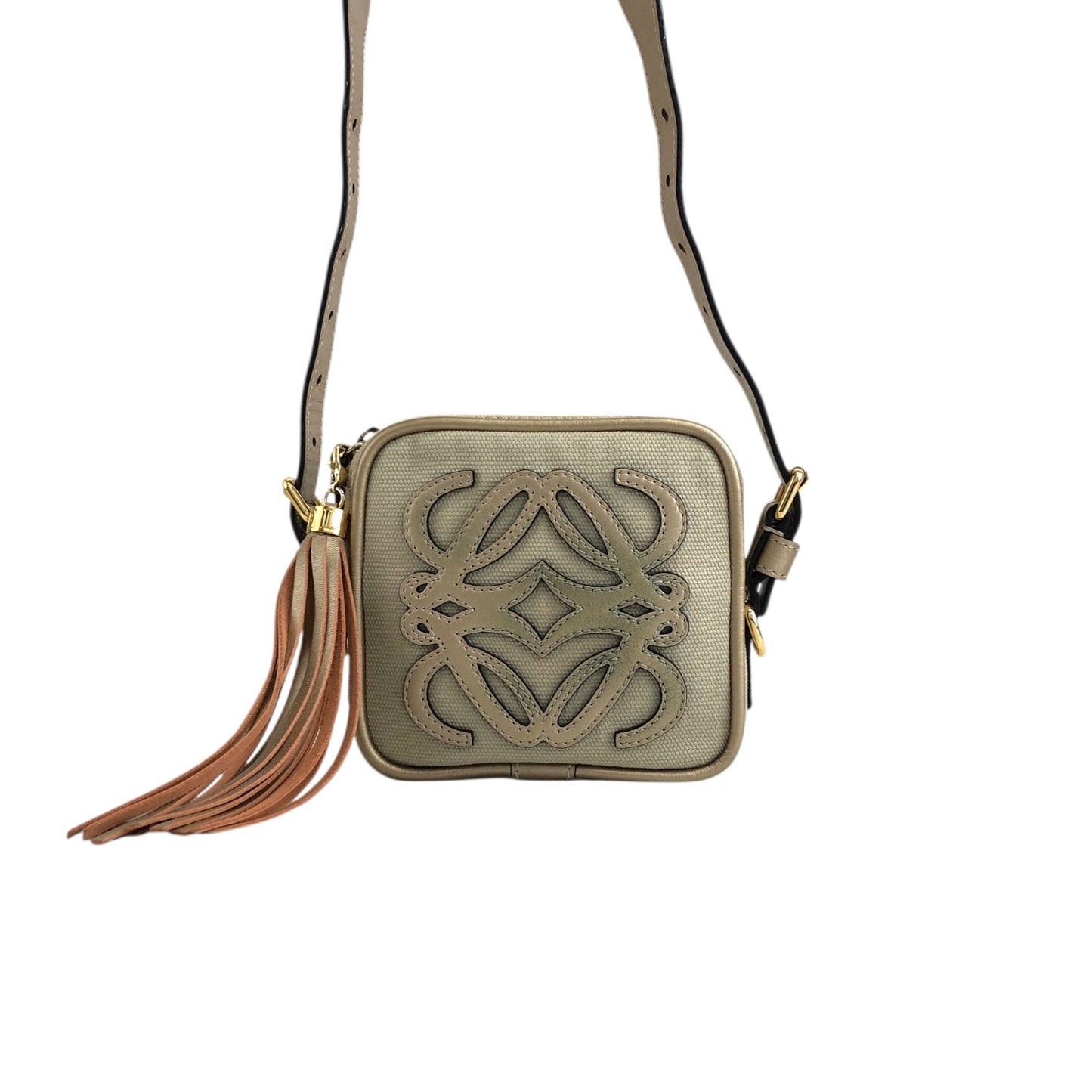LOEWE Anagram Small Shoulder bag Beige Vintage meahck