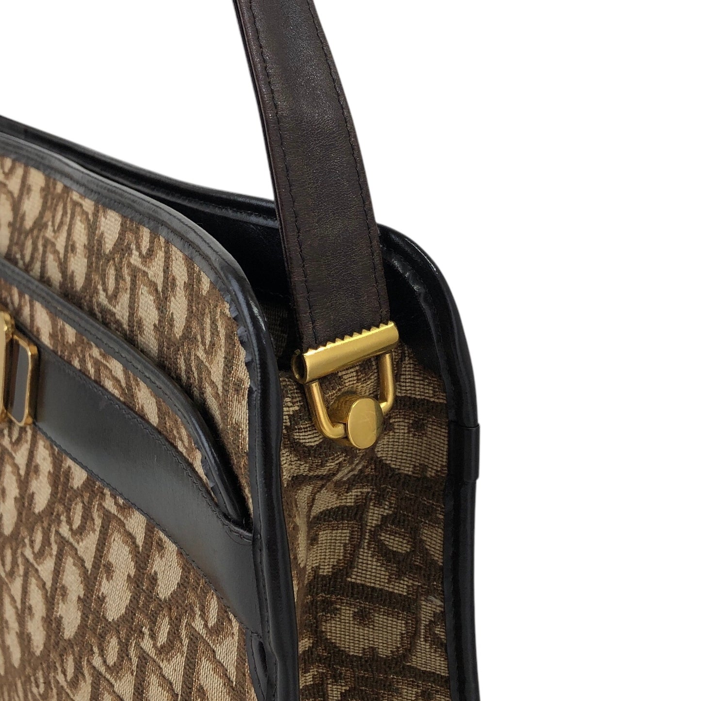 Christian Dior Trotter Logo 肩背包 棕色 復古 6durdn