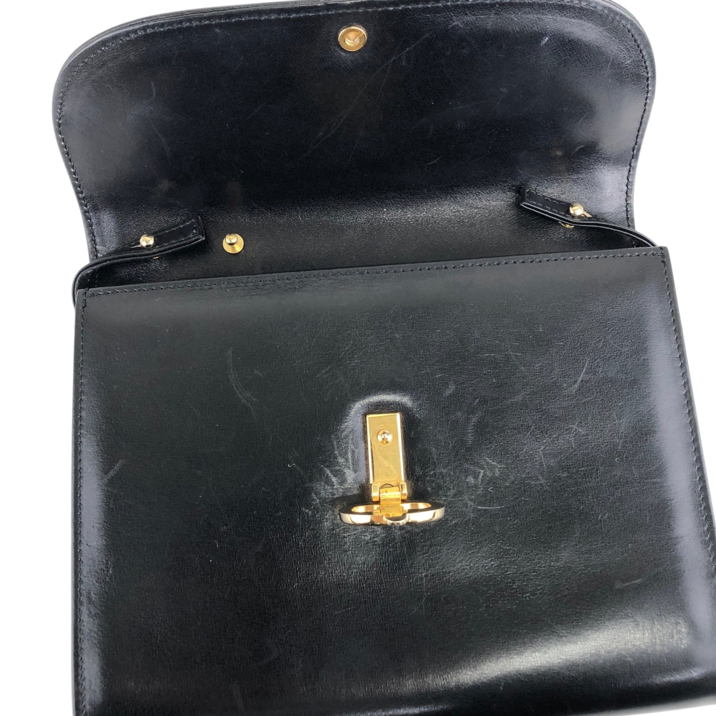 CELINE Blason Shoulder bag Black Vintage zfryrd