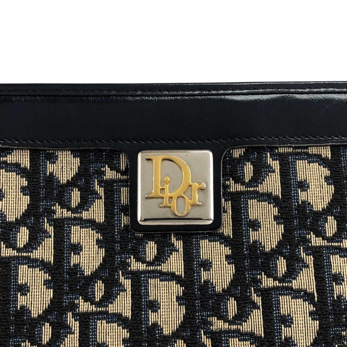 Christian Dior Trotter Shoulder bag Navy Vintage s83xi3