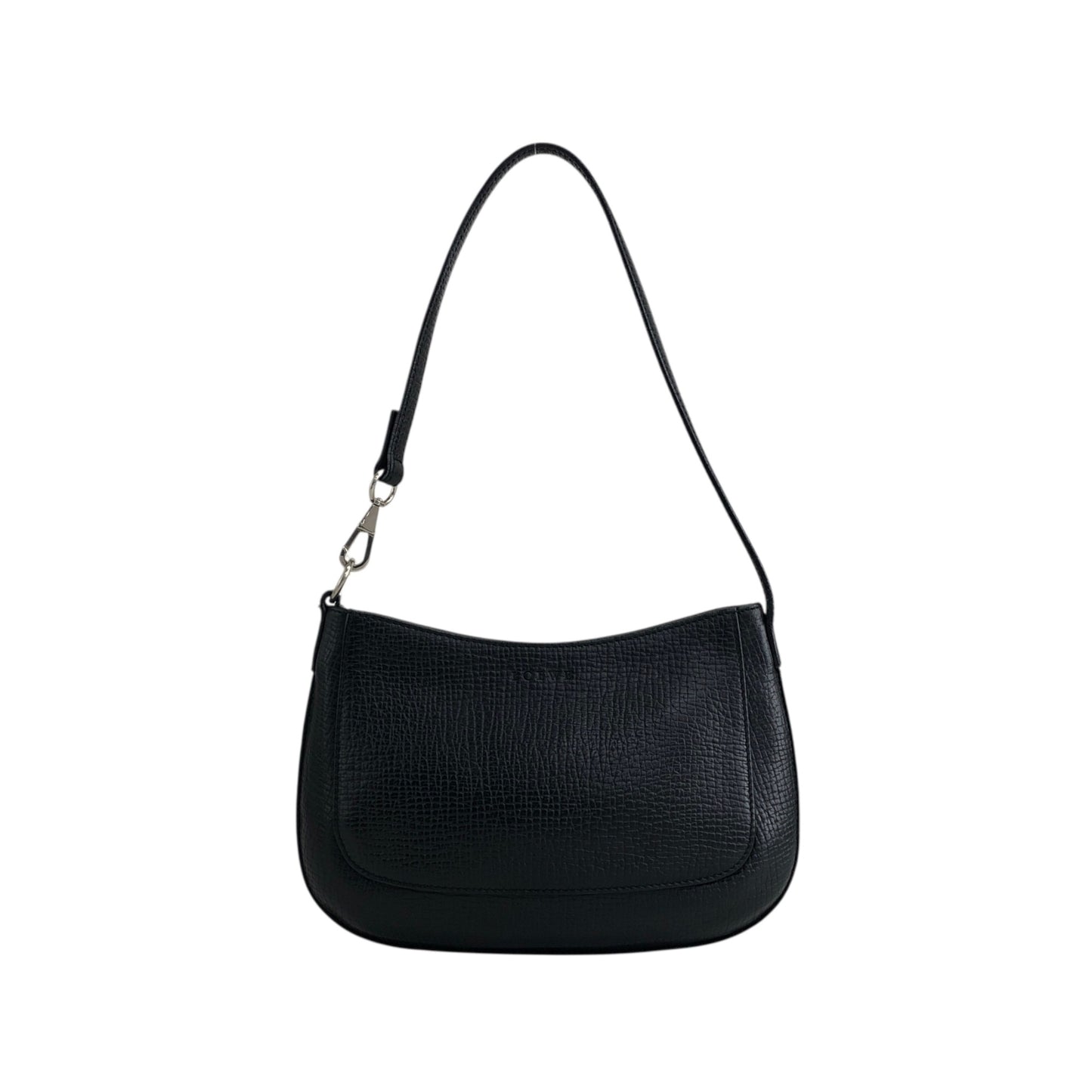 LOEWE Logo Embossed Small Handbag Black Vintage dxvbfj