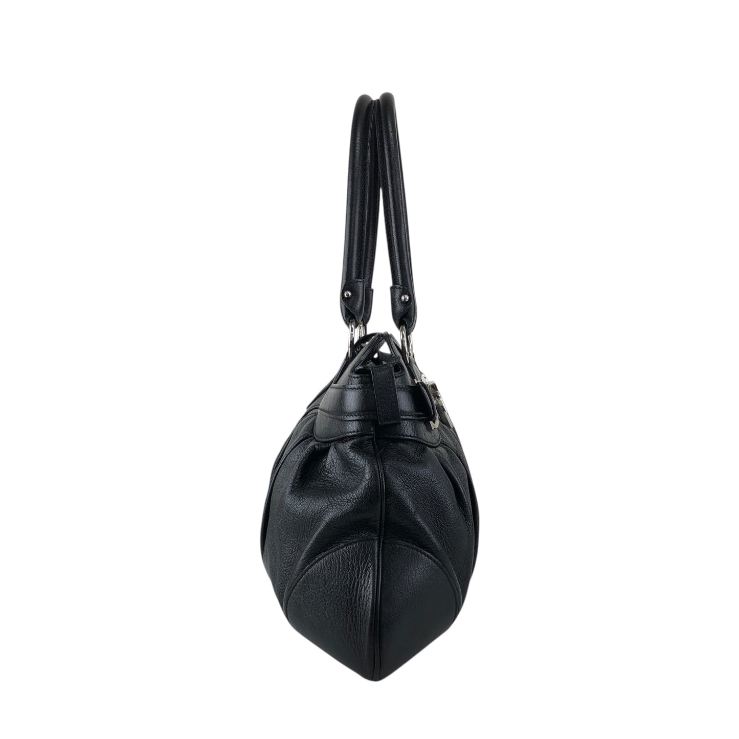 Salvatore Ferragamo Gancini Handbag Black Vintage igucky