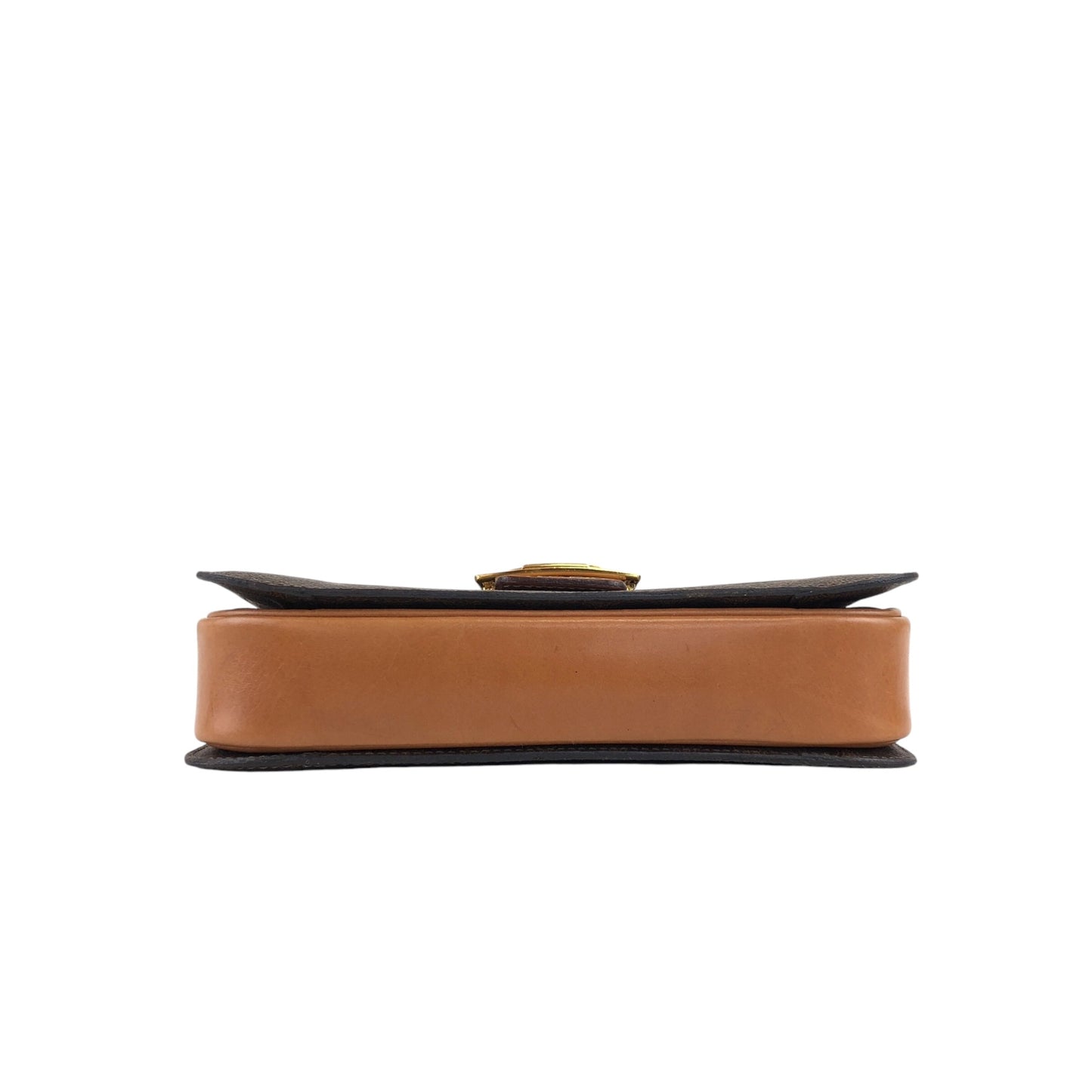 CELINE Macadam Horse Carriage Shoulder bag Brown Vintage dccdnx