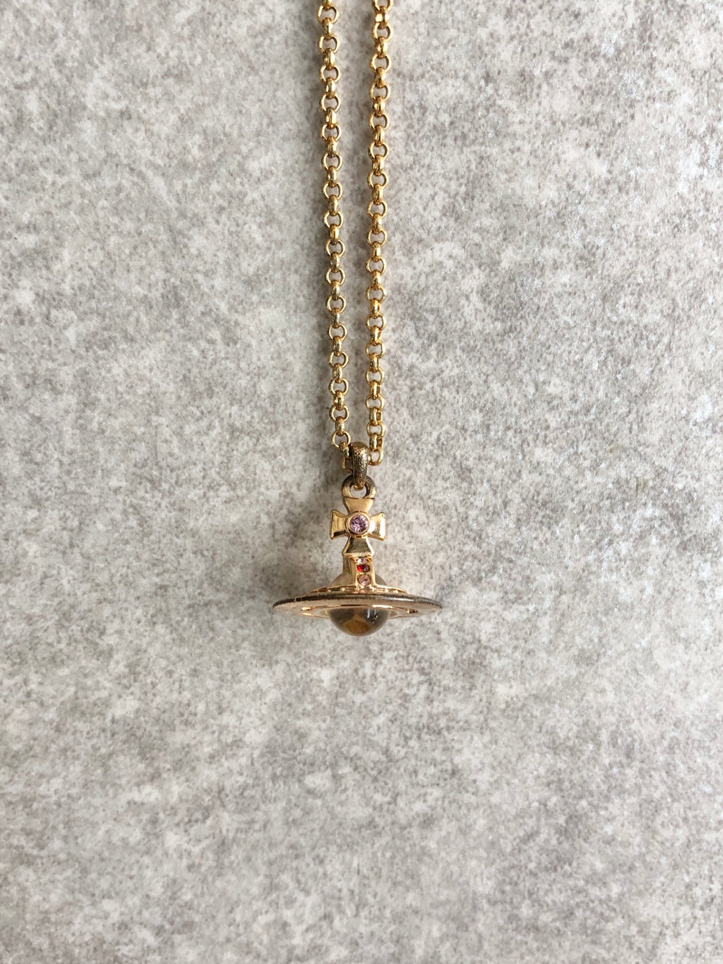 Vivienne Westwood Necklace Gold Vintage drj2s4