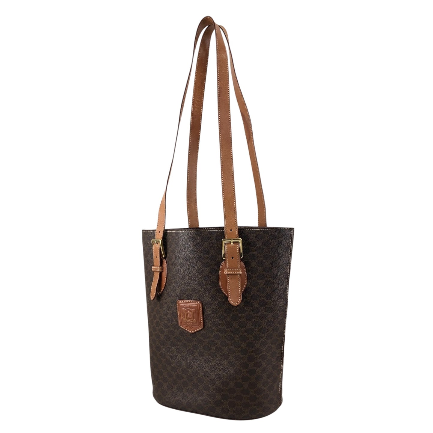 CELINE Macadam Blason Totebag Brown Vintage inkg8a