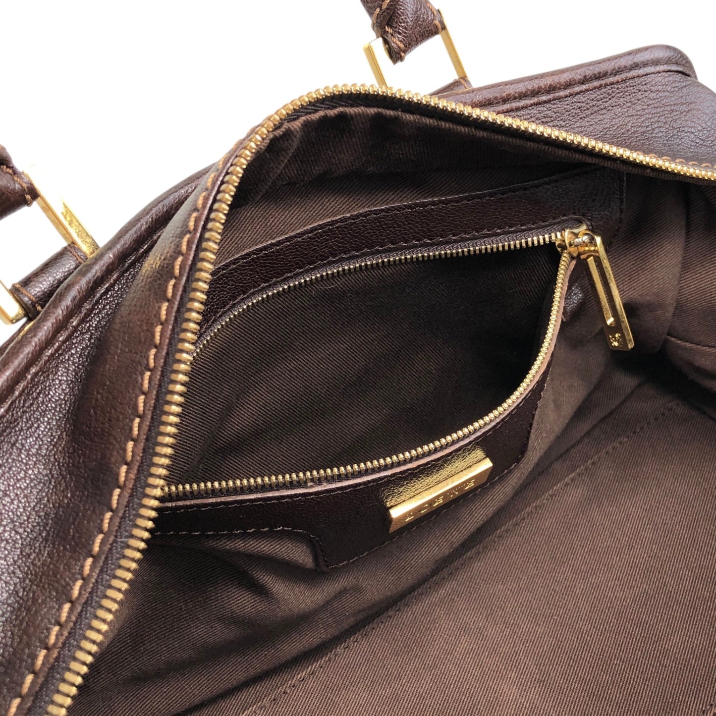 LOEWE Amazona28 Anagram Two-way Small Boston bag Shoulder bag Brown Vintage zey847