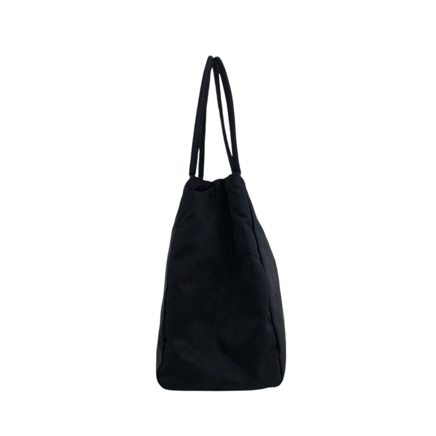 PRADA Triangle Logo Handbag Black Vintage kkmacr