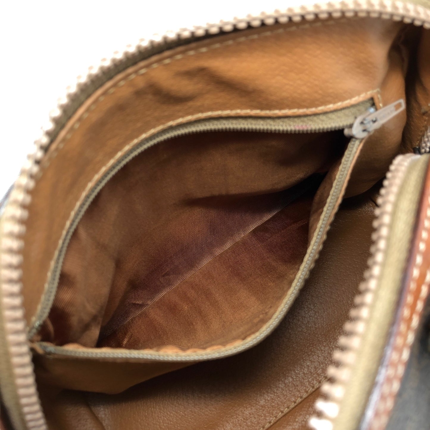 CELINE Macadam Blason Two-way Small Boston bag Shoulder bag Brown Vintage vuyxpn