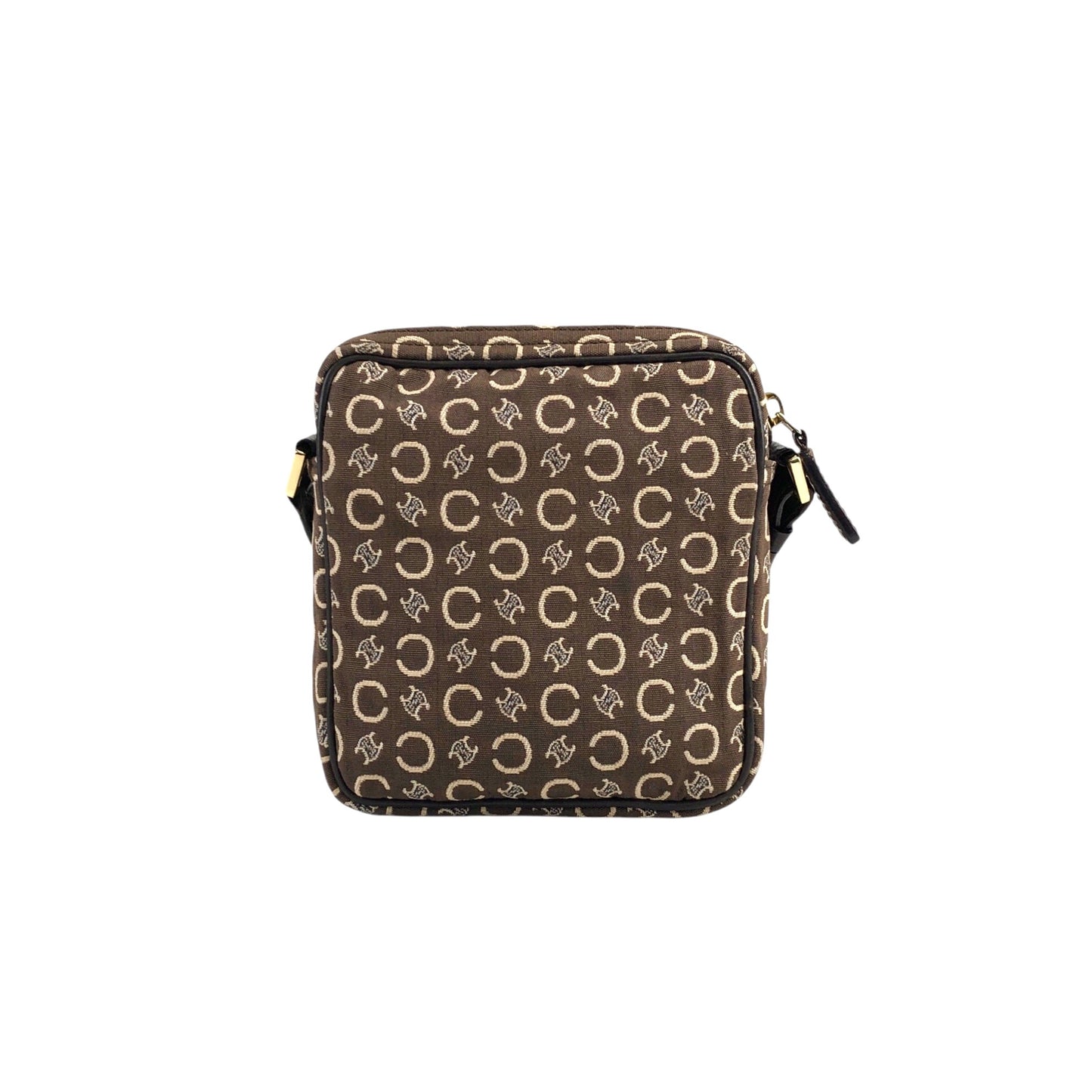 CELINE C Macadam Shoulder bag Brown Vintage jb4yns