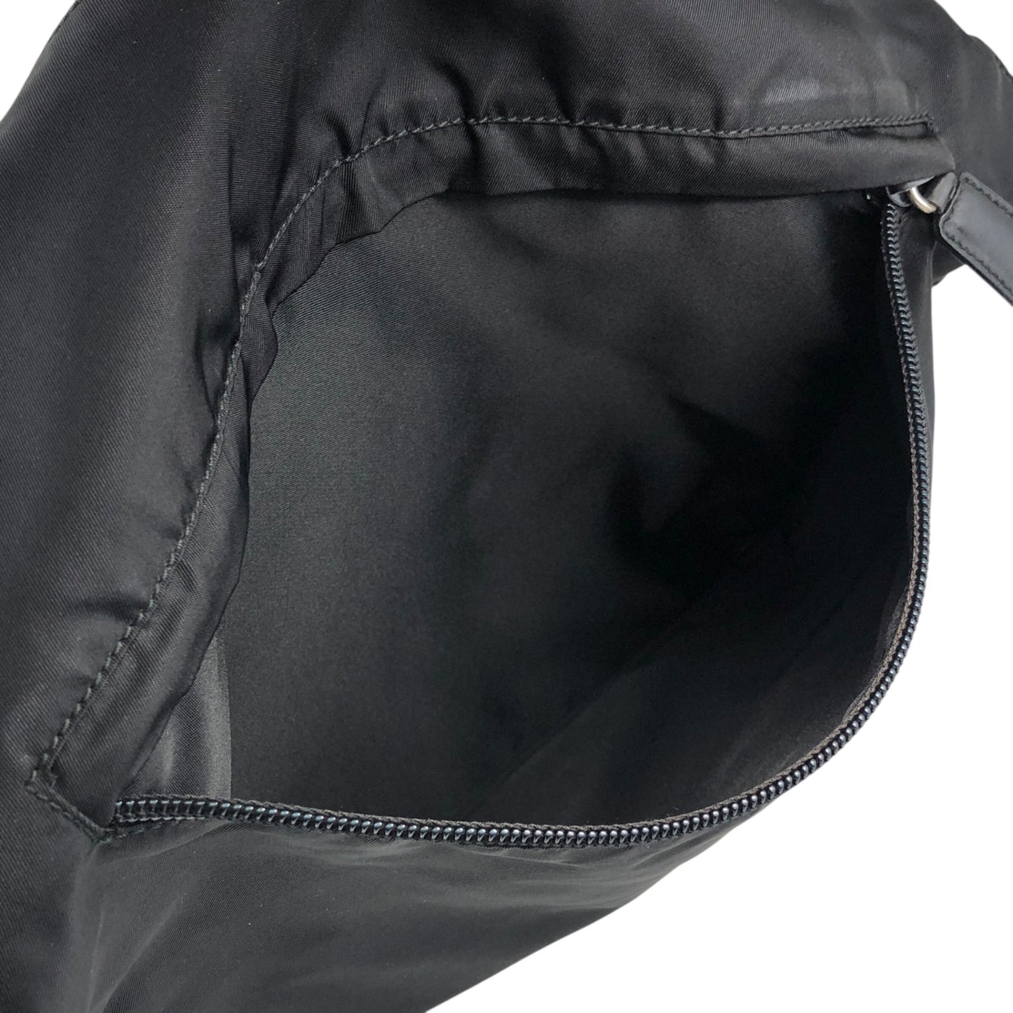 PRADA Triangle Logo Shoulder bag Black Vintage guaygz
