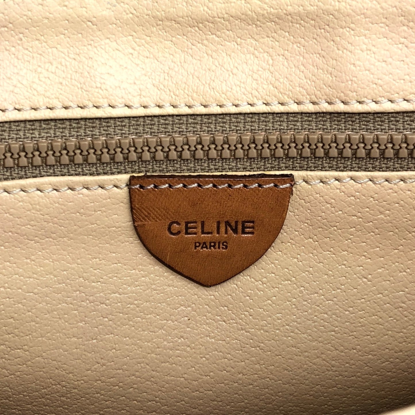 CELINE Macadam Blason Shoulder bag Brown Vintage 2c4duy