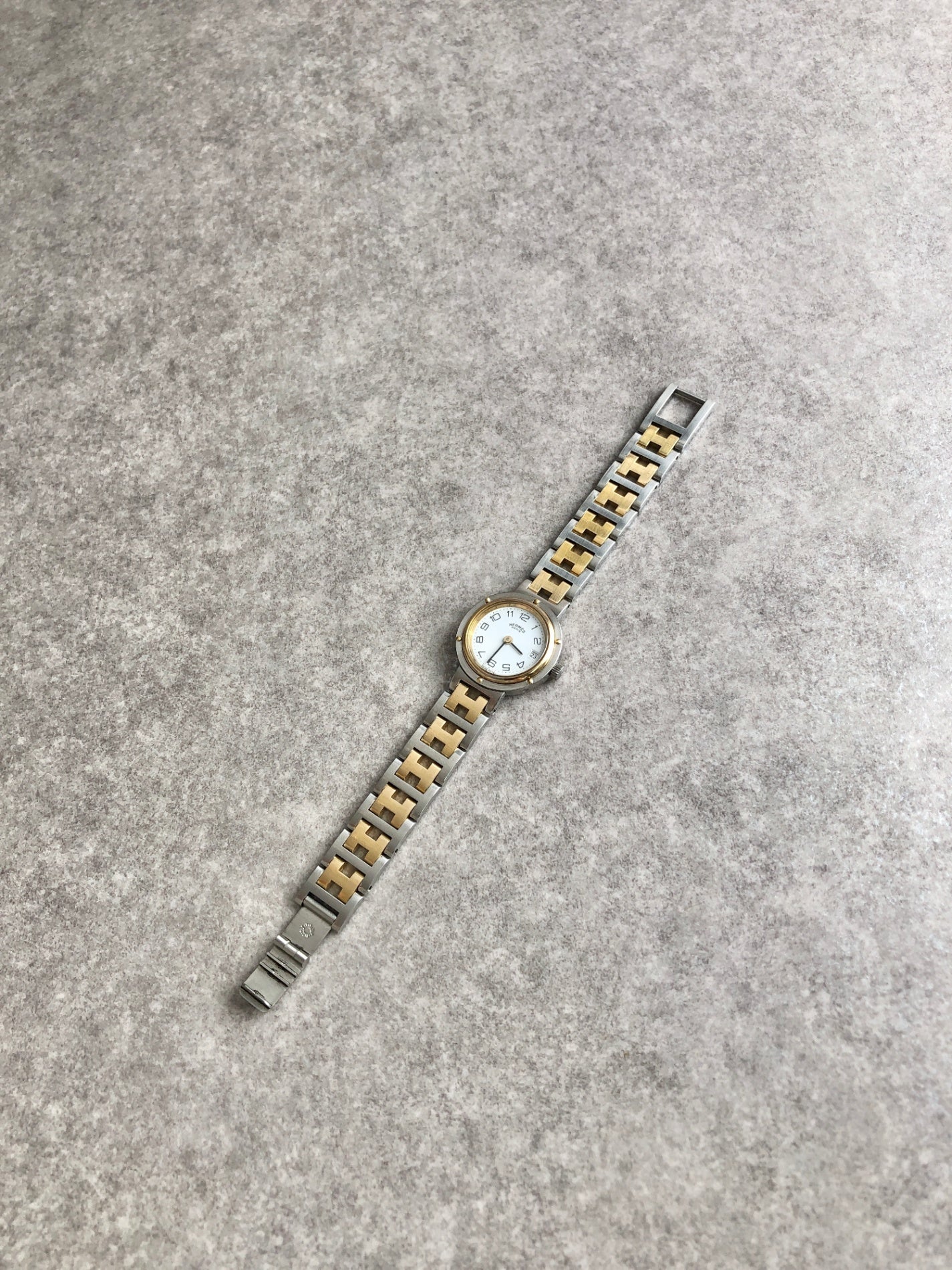 HERMES Watch Gold×Silver Vintage 2dapn5